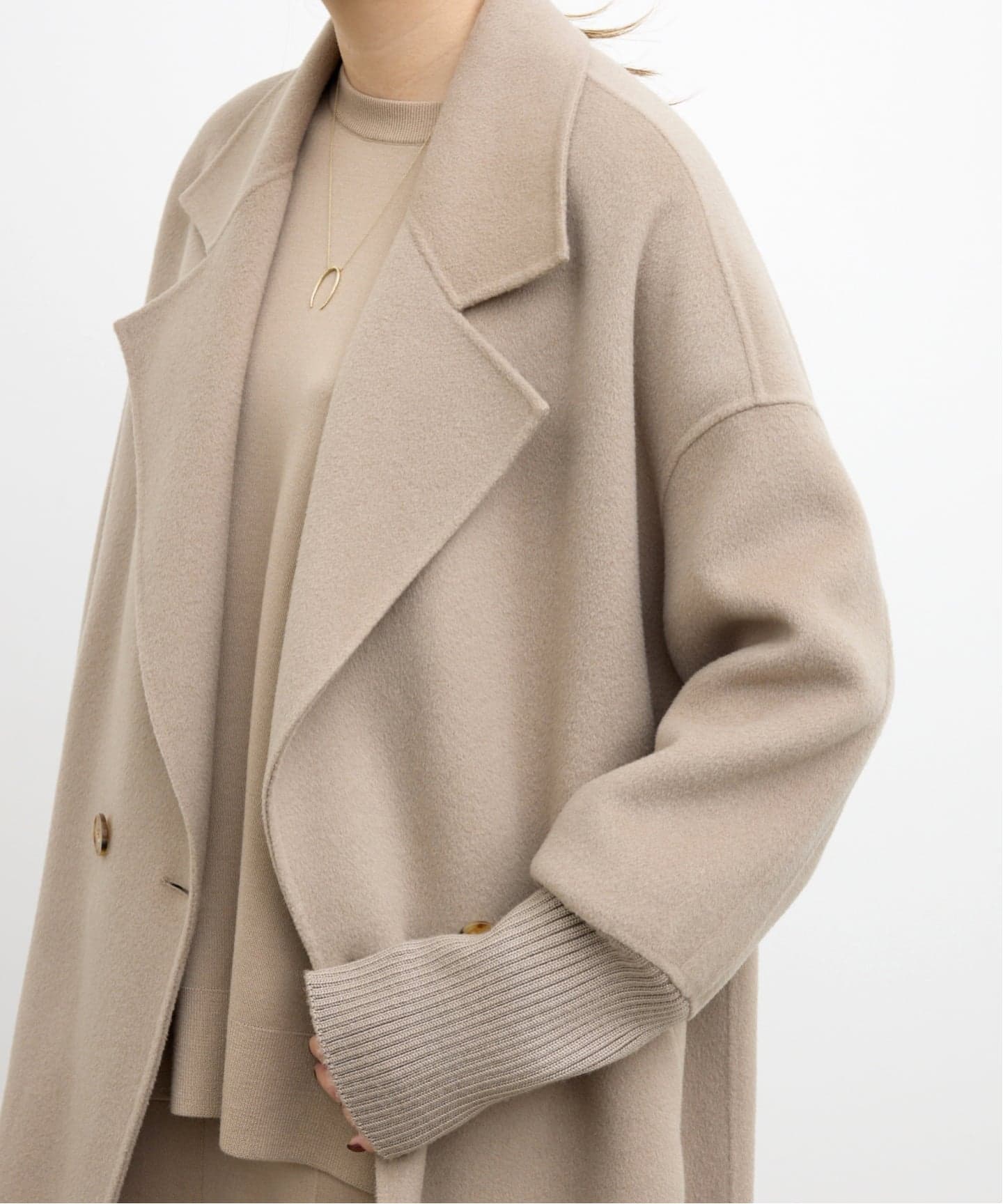 L'Appartement【LOU ANDREA】 RIB WOOL COAT LOU ANDREA/ルーアンドレア】 RIB WOOL COAT（その他ブルゾン