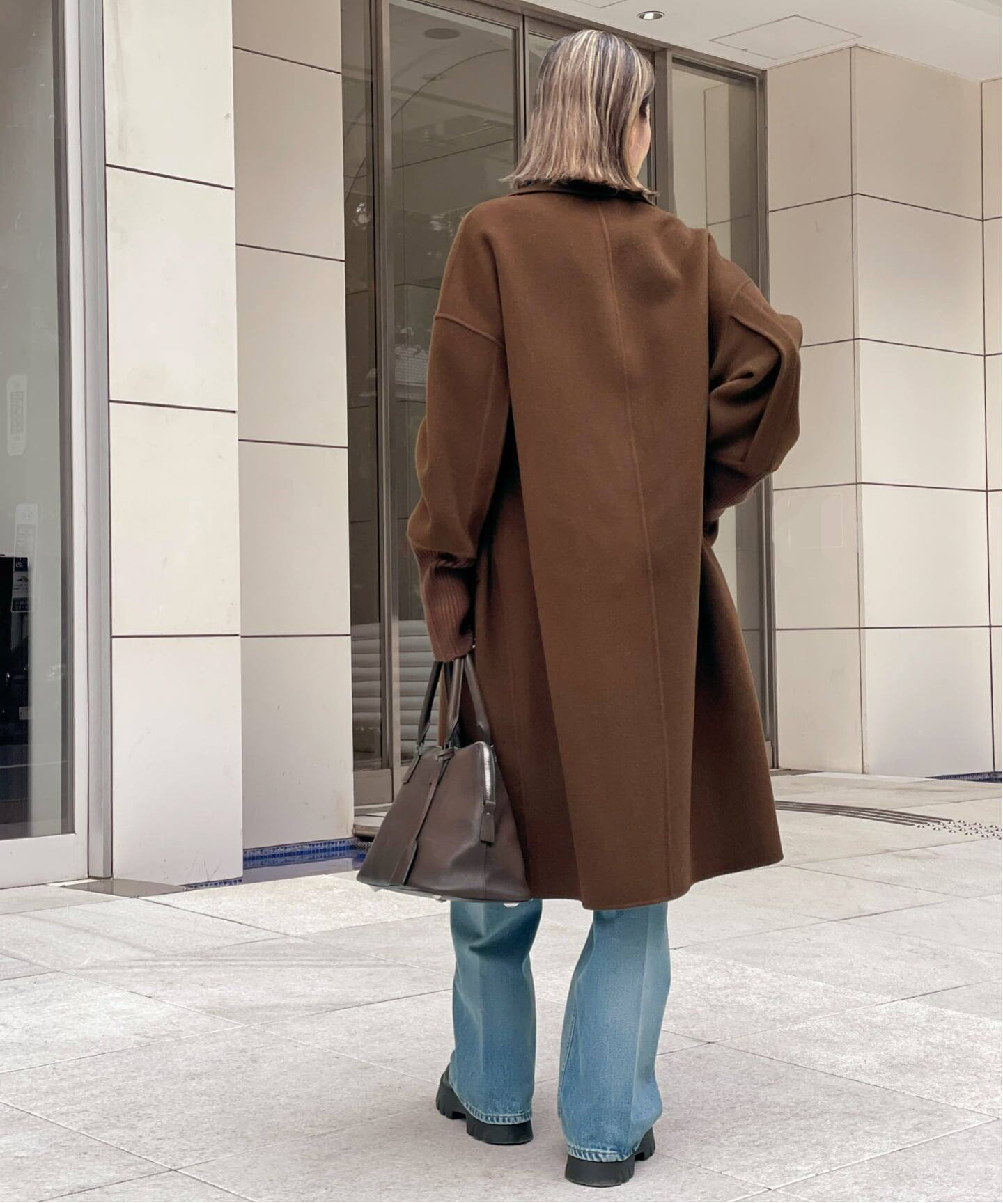 LOU ANDREA/ルーアンドレア】 RIB WOOL COAT（その他ブルゾン