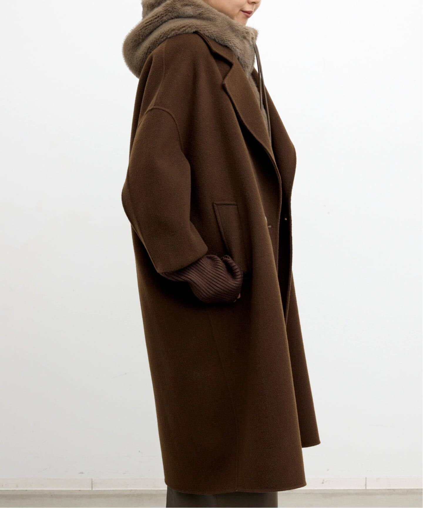 LOU ANDREA/ルーアンドレア】 RIB WOOL COAT（その他ブルゾン 