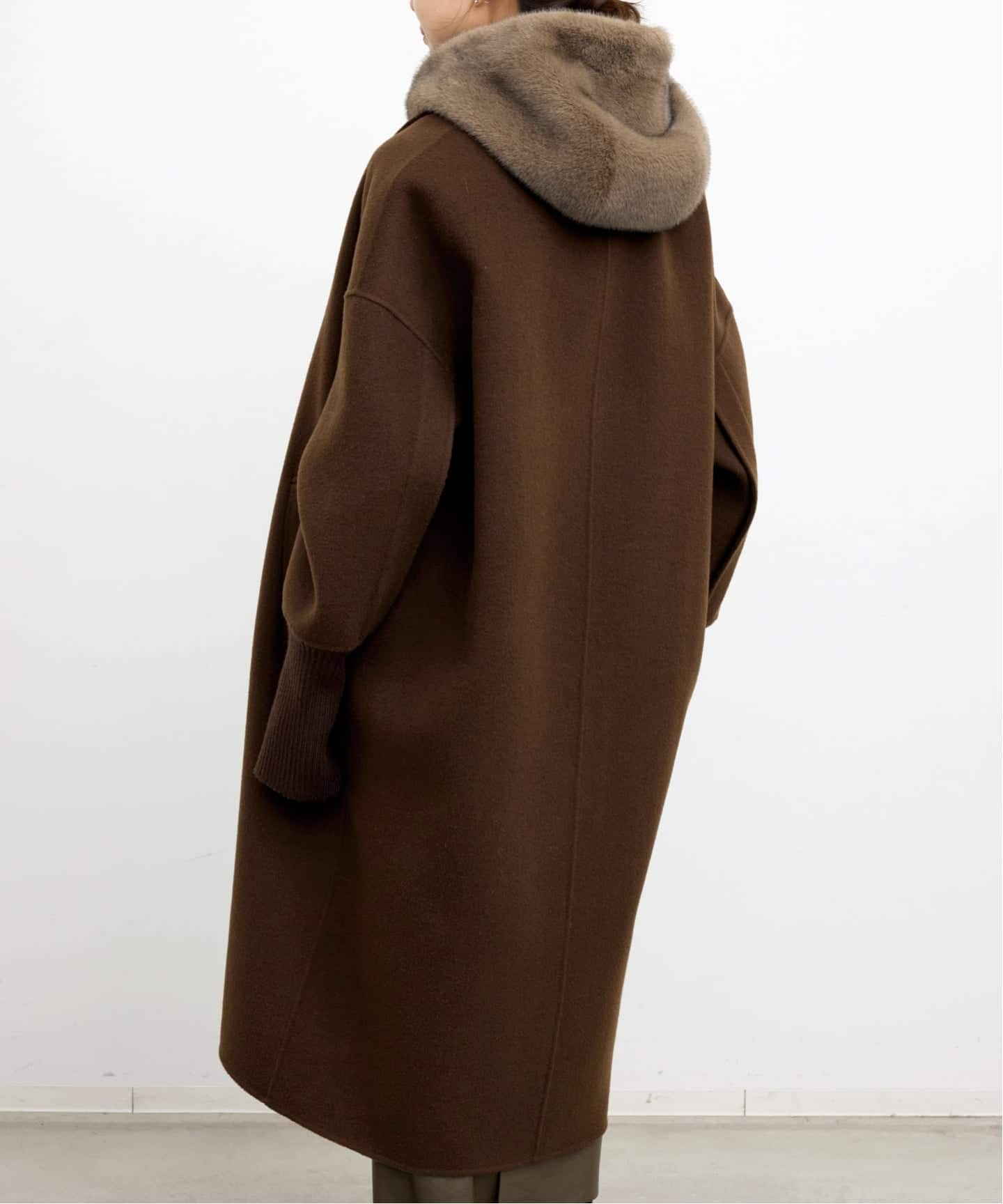 LOU ANDREA/ルーアンドレア】 RIB WOOL COAT（その他ブルゾン