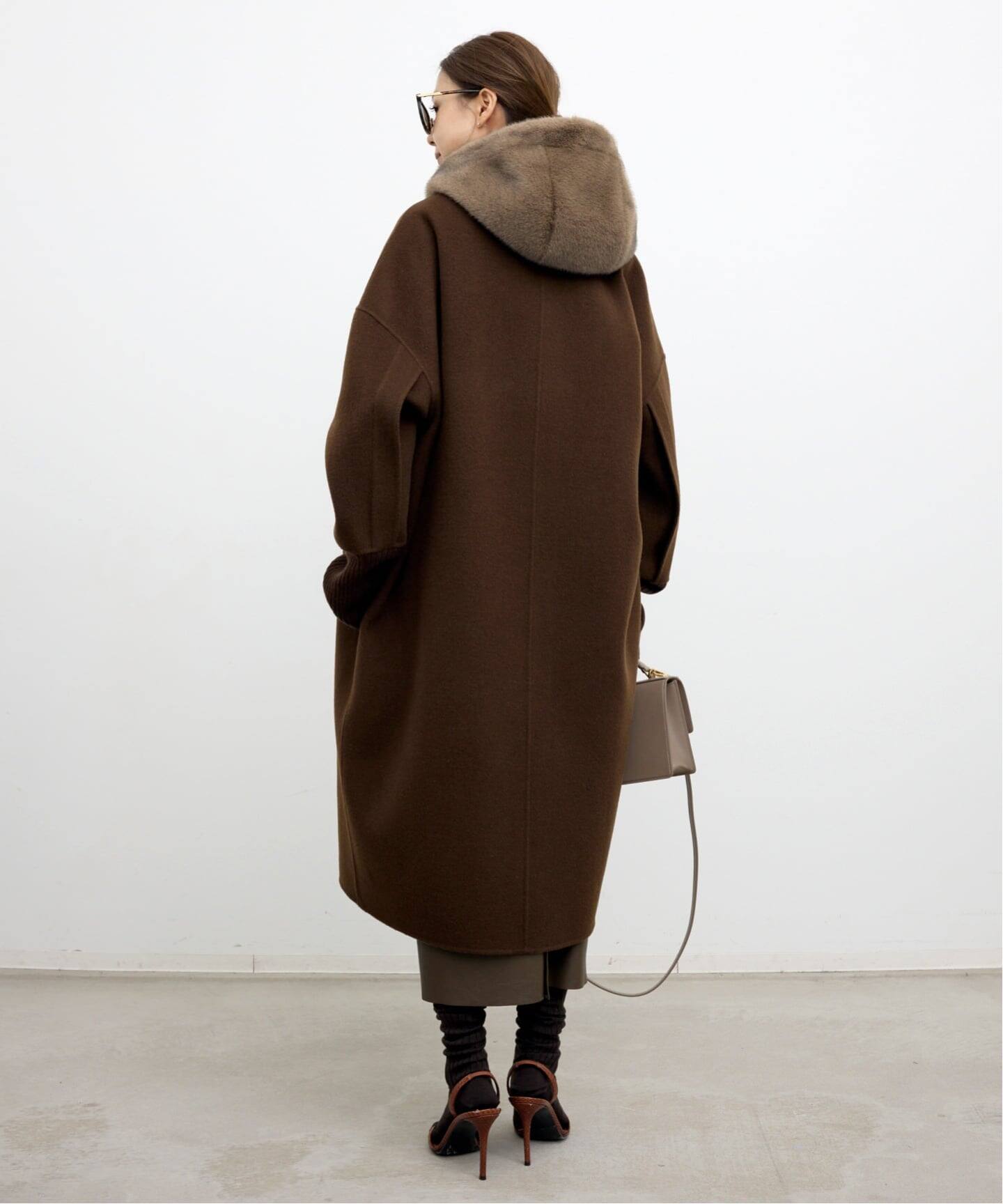 LOU ANDREA/ルーアンドレア】 RIB WOOL COAT（その他ブルゾン 