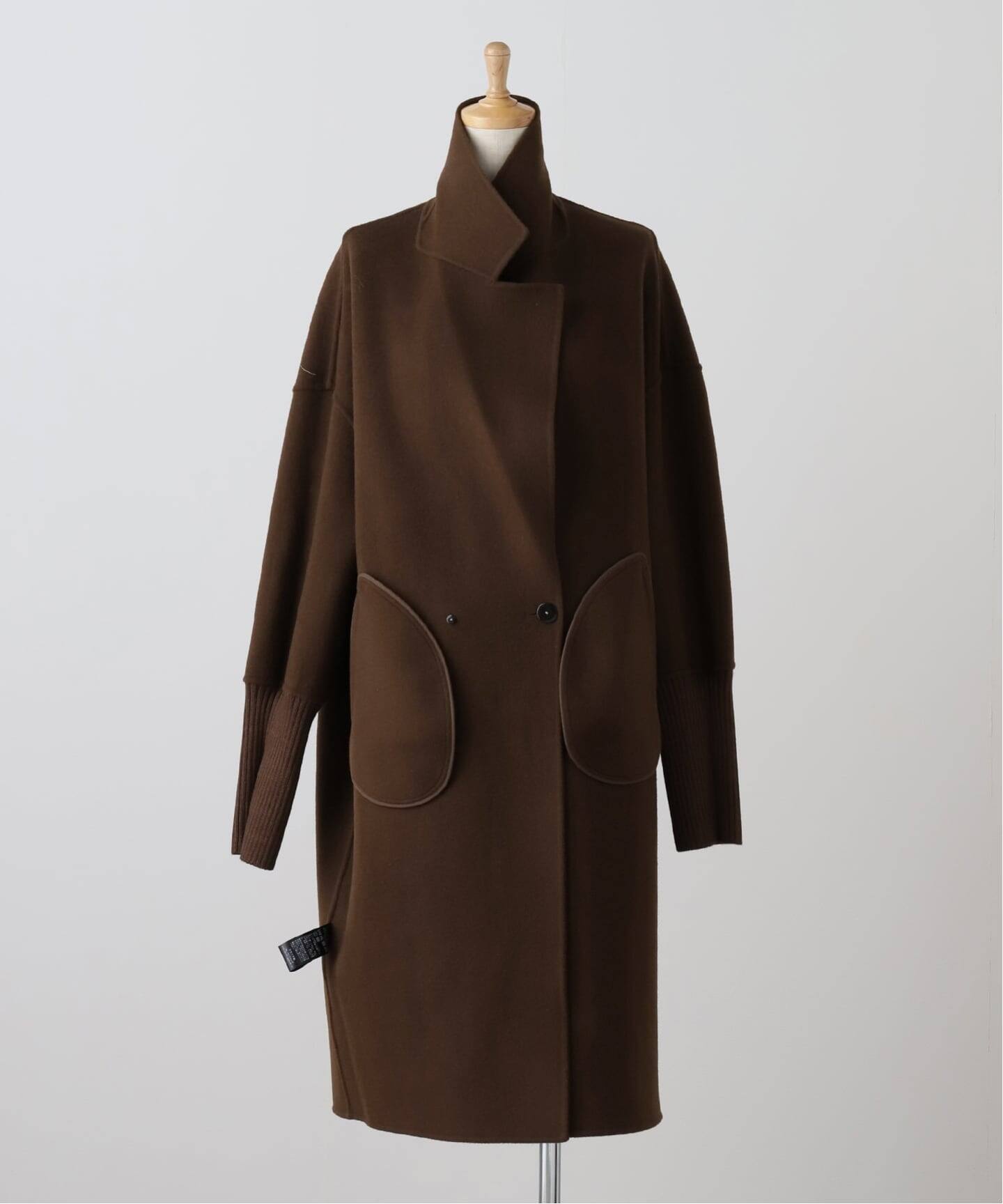 予約》【LOU ANDREA/ルーアンドレア】 RIB WOOL COAT（その他