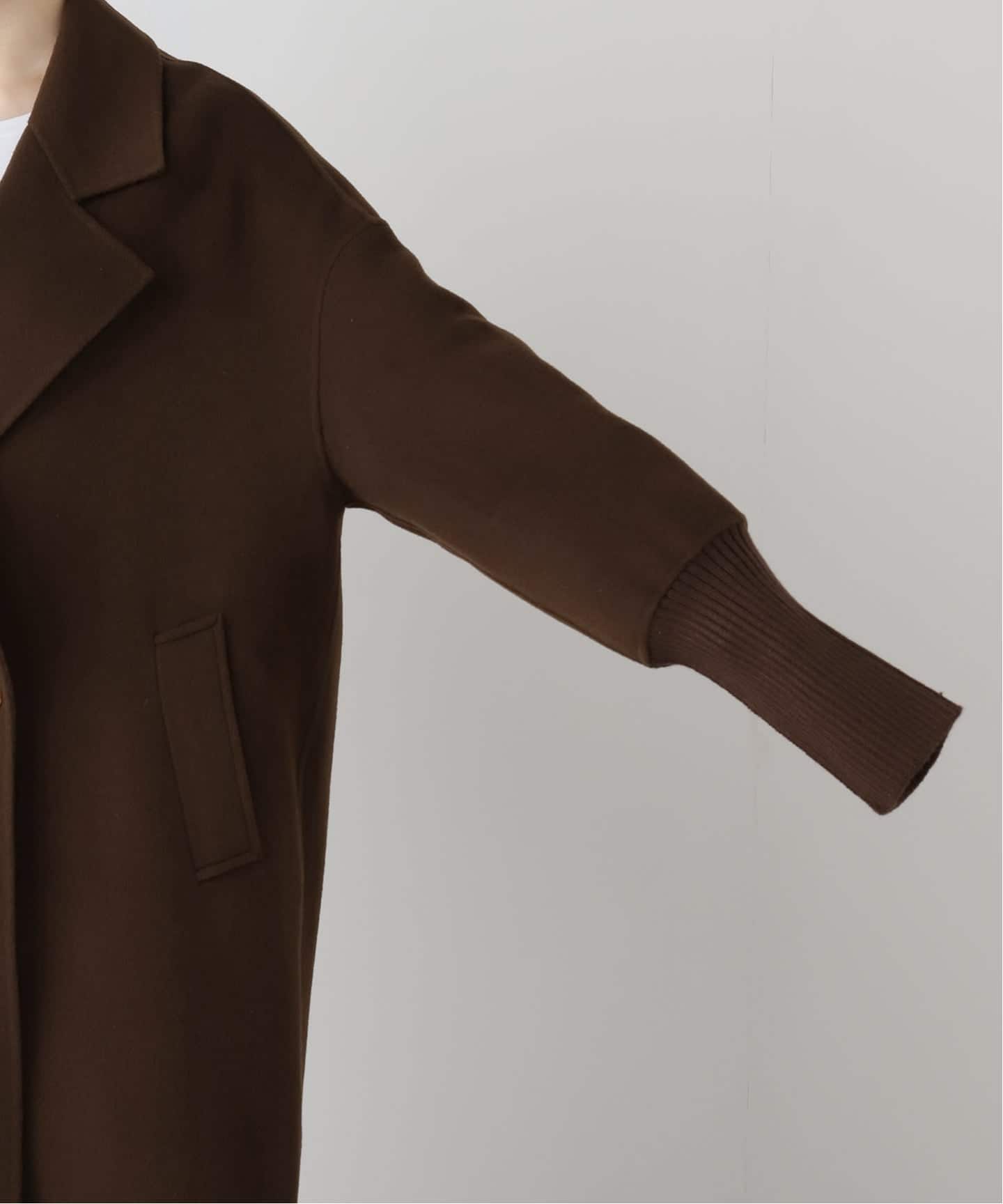 L'Appartement【LOU ANDREA】 RIB WOOL COAT LOU ANDREA/ルーアンドレア】 RIB WOOL COAT（その他ブルゾン