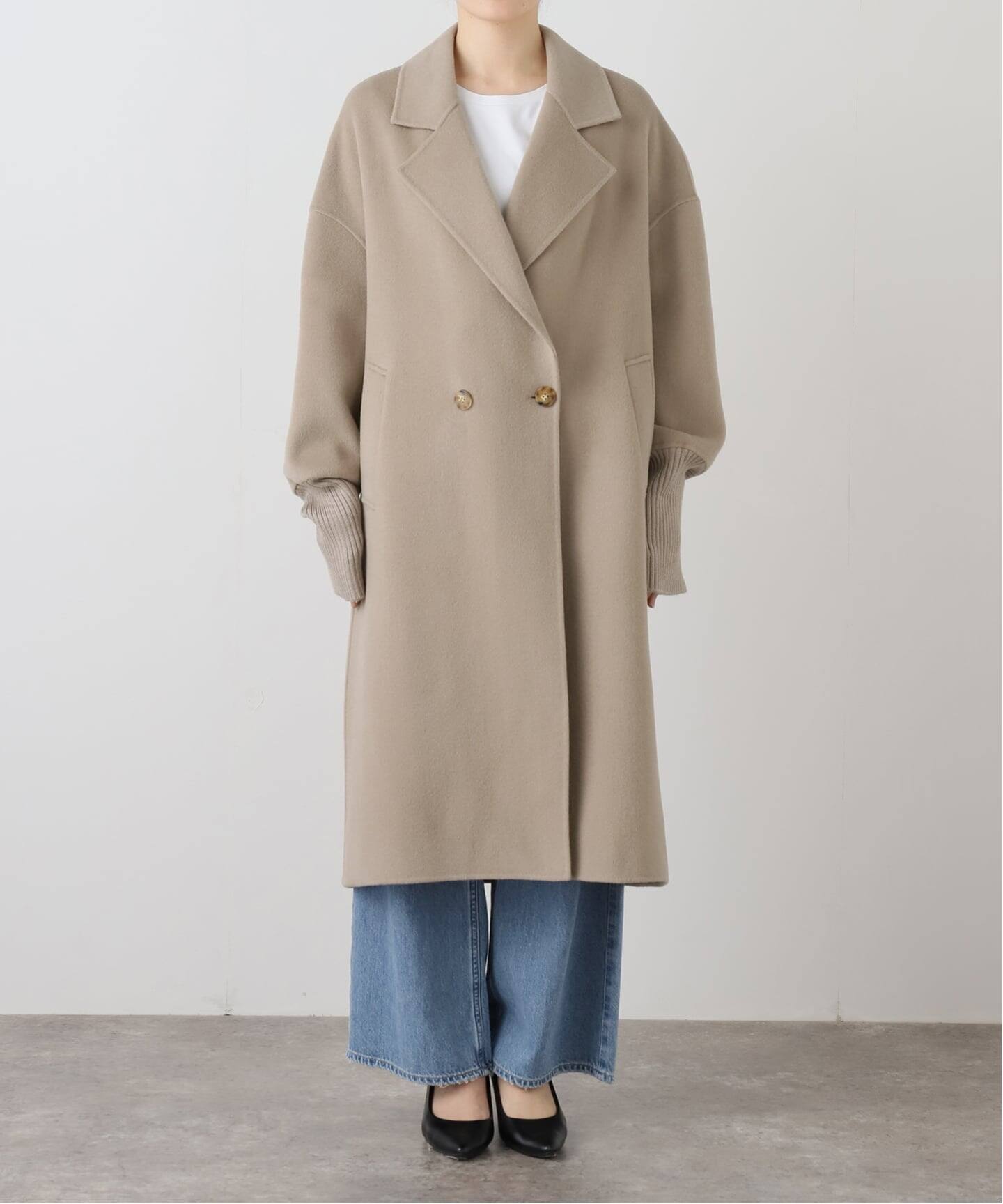 LOU ANDREA/ルーアンドレア】 RIB WOOL COAT（その他ブルゾン 