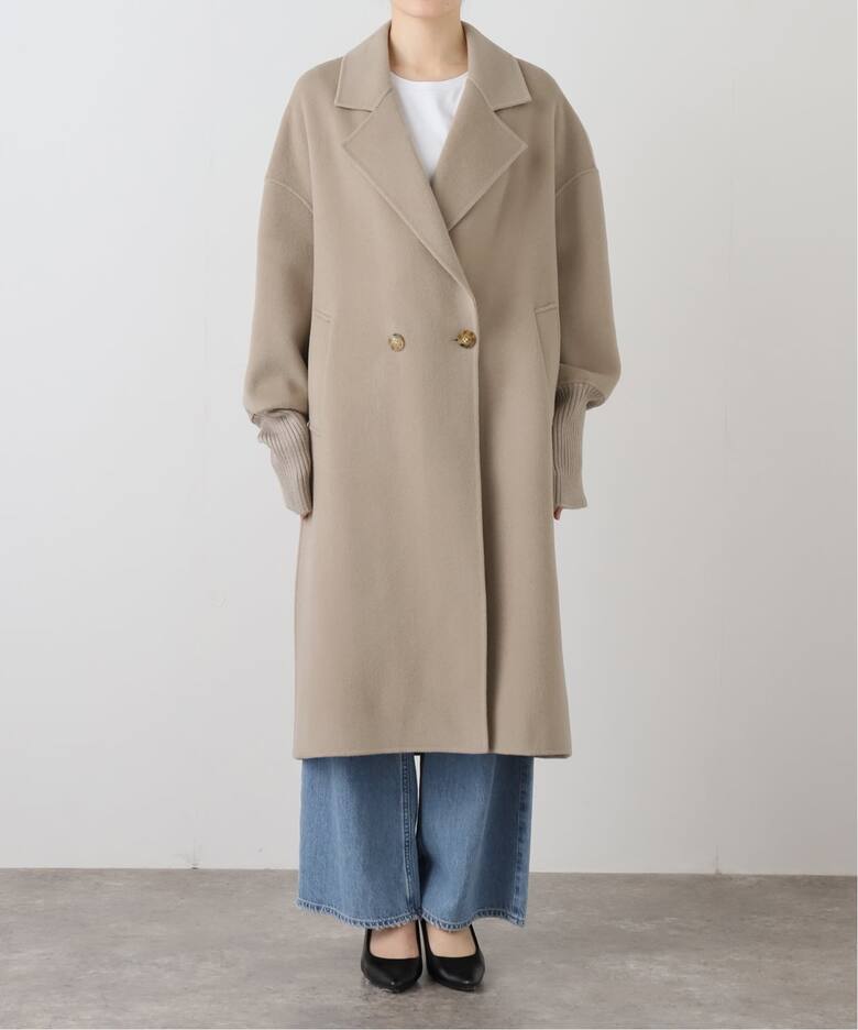 LOU ANDREA/ルーアンドレア】 RIB WOOL COAT（その他ブルゾン 
