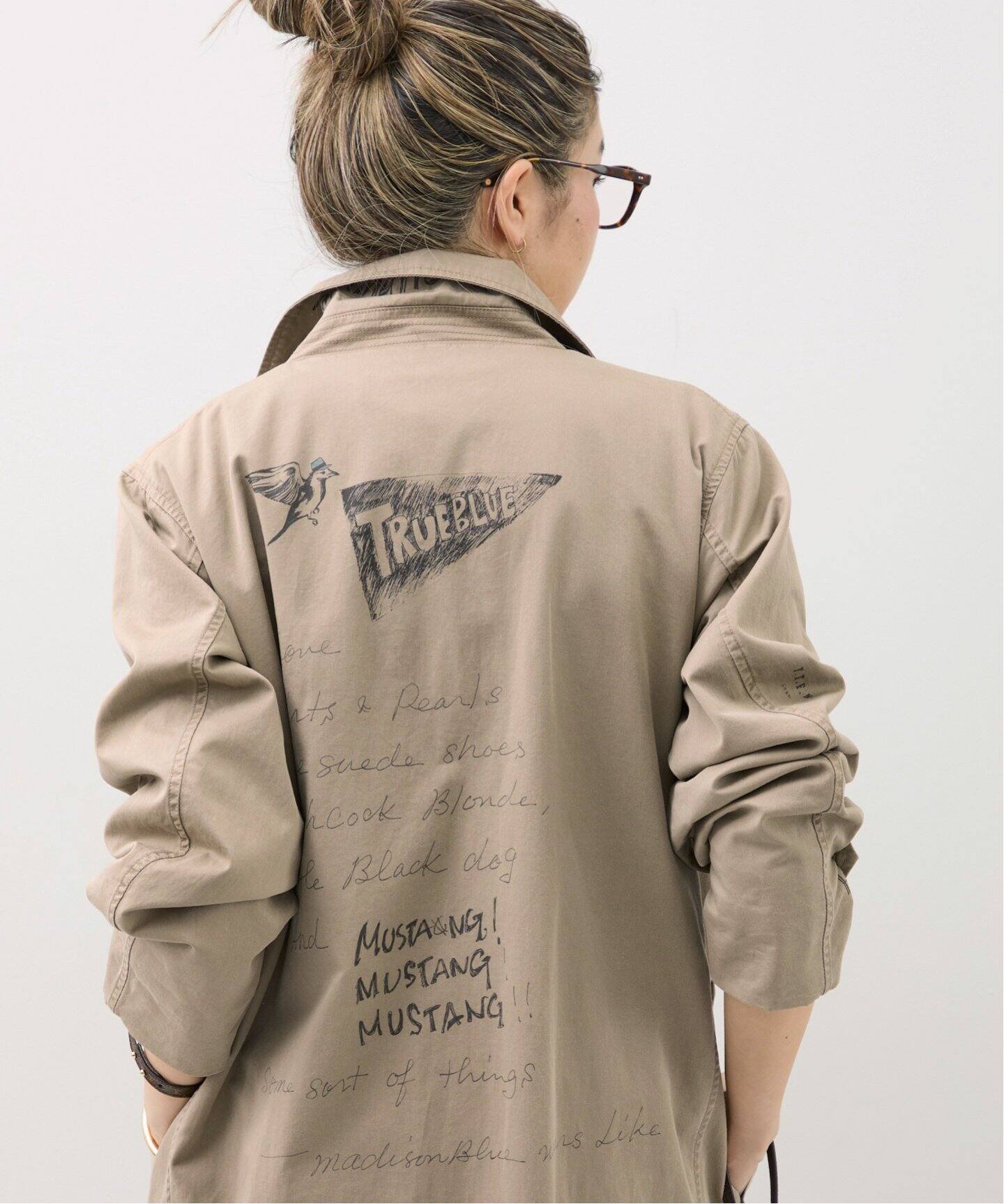 MADISONBLUE/マディソン ブルー】 GRAFFITI SHOP COAT（ステンカラー 