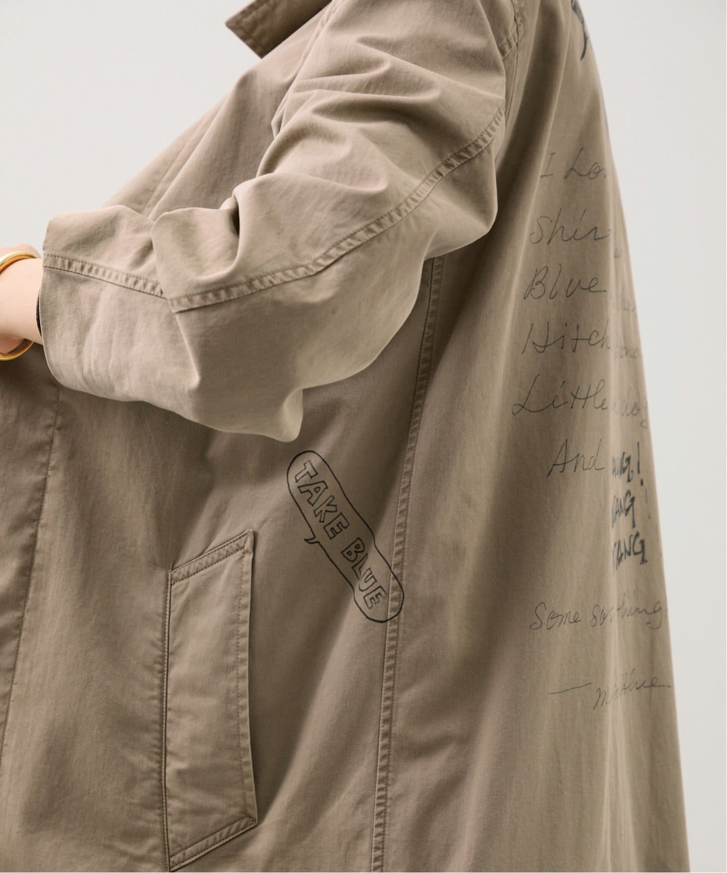MADISONBLUE/マディソン ブルー】 GRAFFITI SHOP COAT（ステンカラー