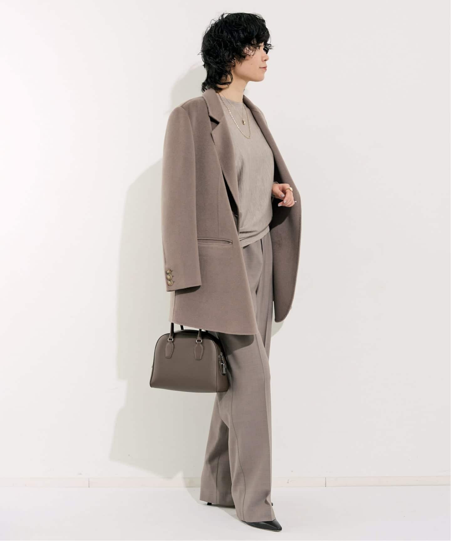 LOU ANDREA/ルーアンドレア】DOUBLE FACE JACKET COAT（その他