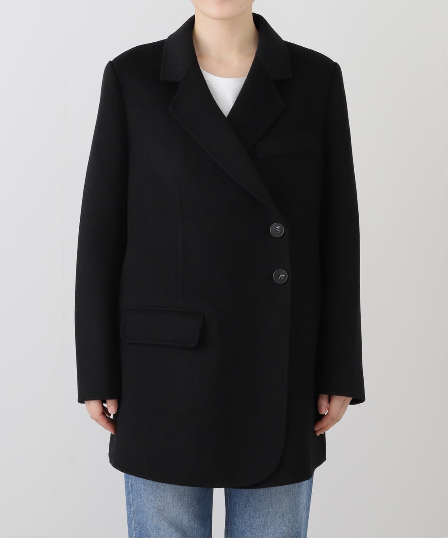 ha na ko ページ　L'Appartement ルーアンドレア】 予約》【LOU ANDREA/ルーアンドレア】DOUBLE FACE JACKET COAT