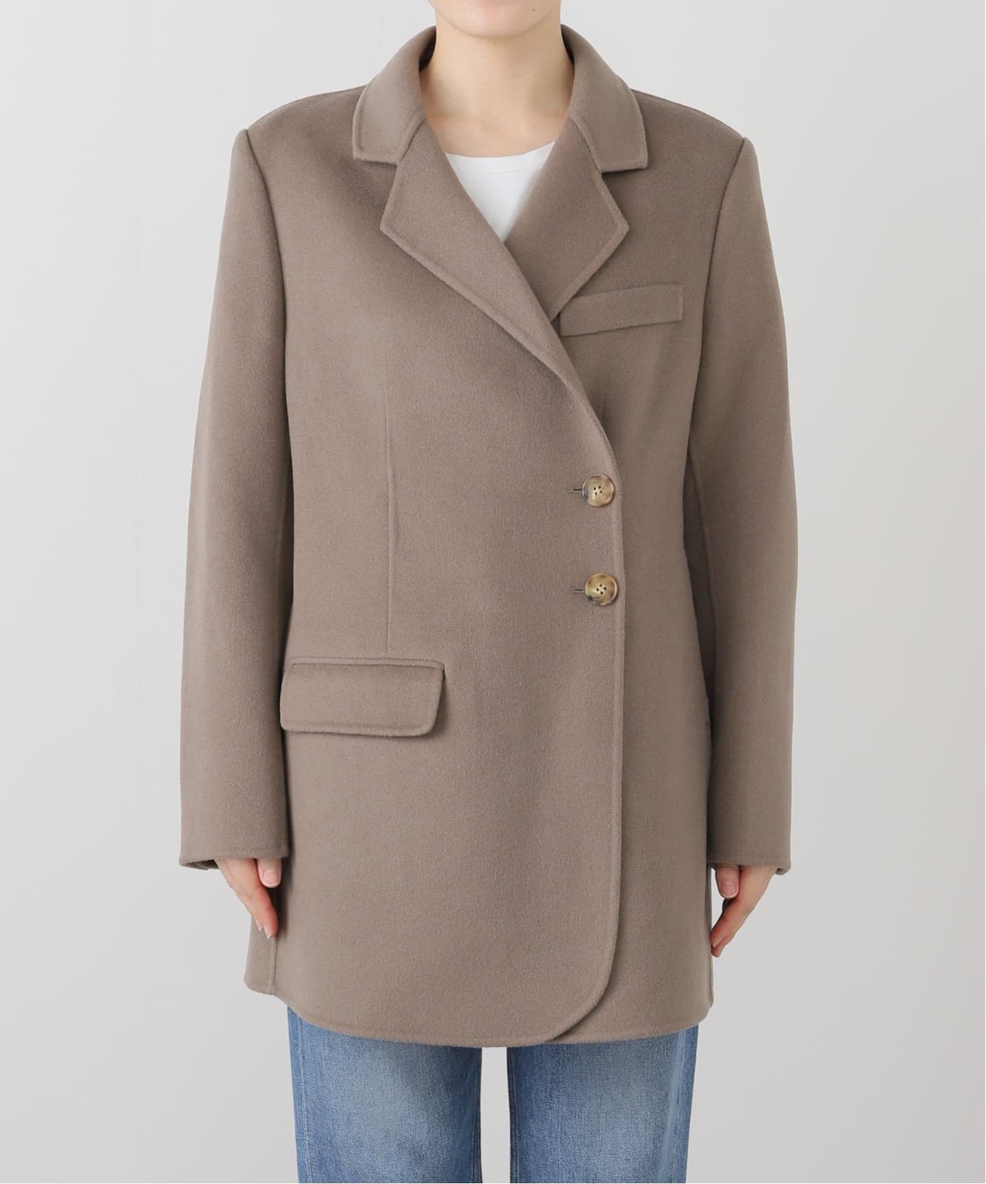 ha na ko ページ　L'Appartement ルーアンドレア】 予約》【LOU ANDREA/ルーアンドレア】DOUBLE FACE JACKET COAT