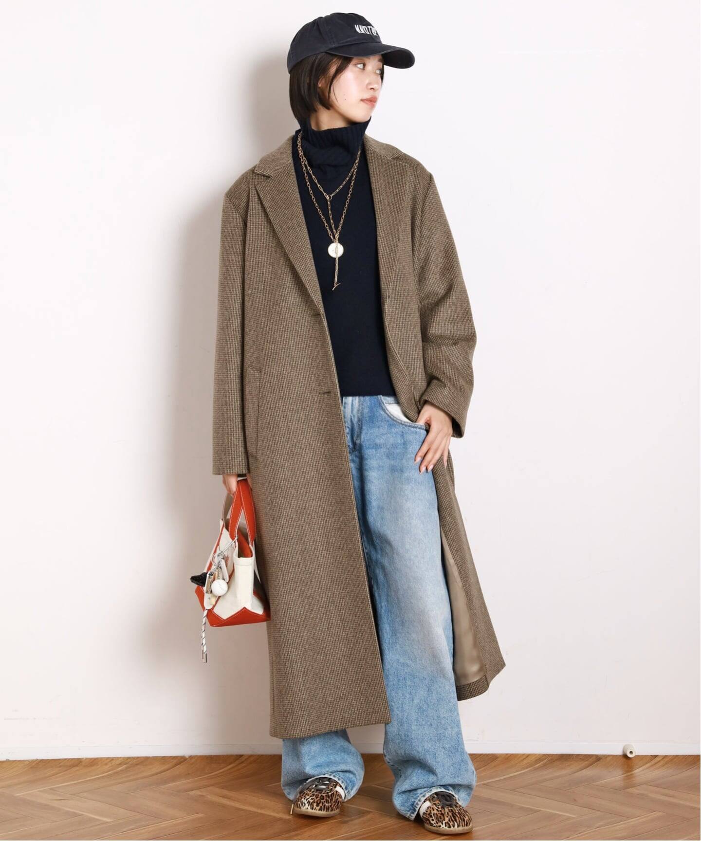 シャギーチェックチェスターコート（チェスターコート）｜AP STUDIO