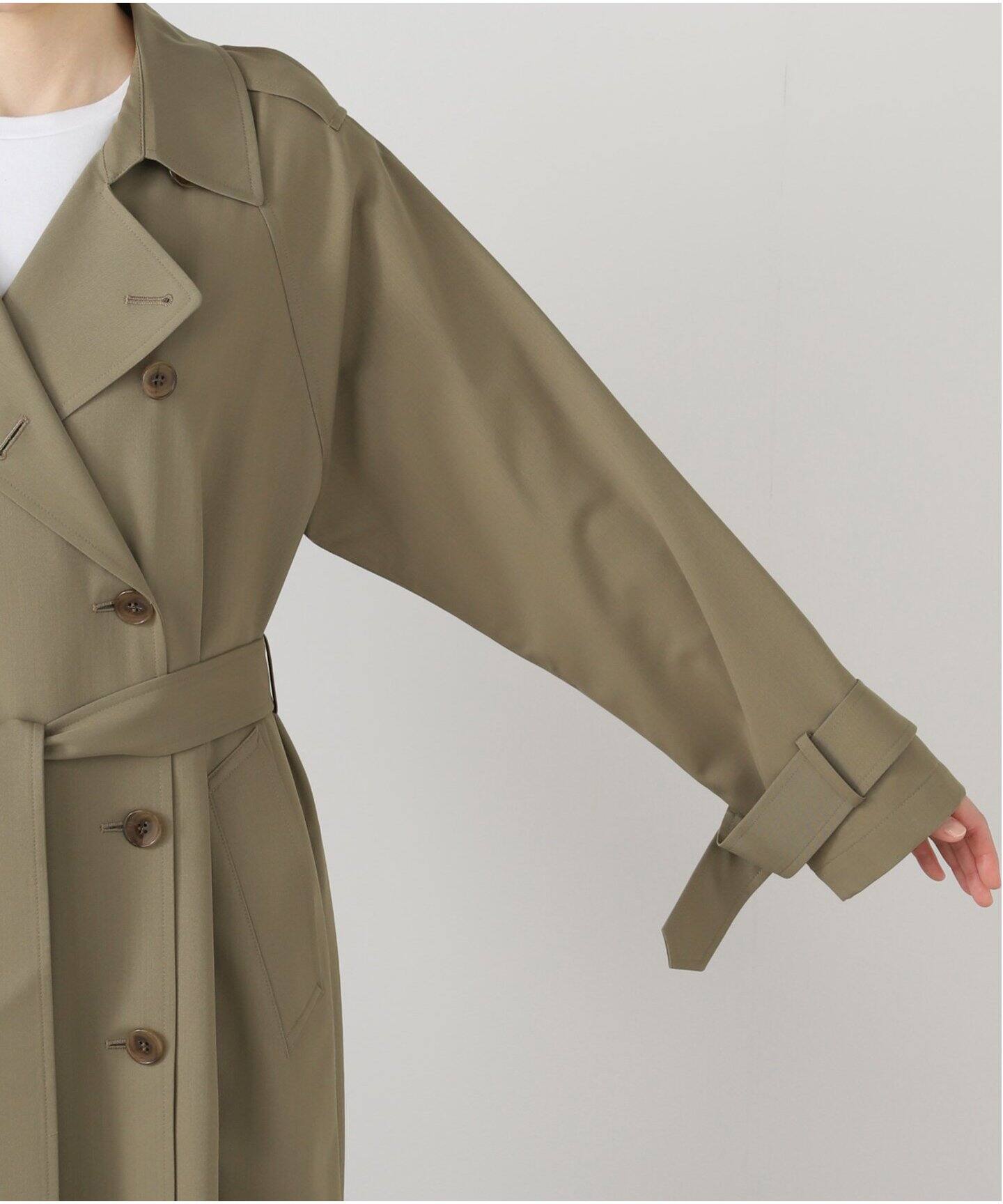 美品✨AP STUDIOMINITZトレンチコートオーバーサイズカーキ