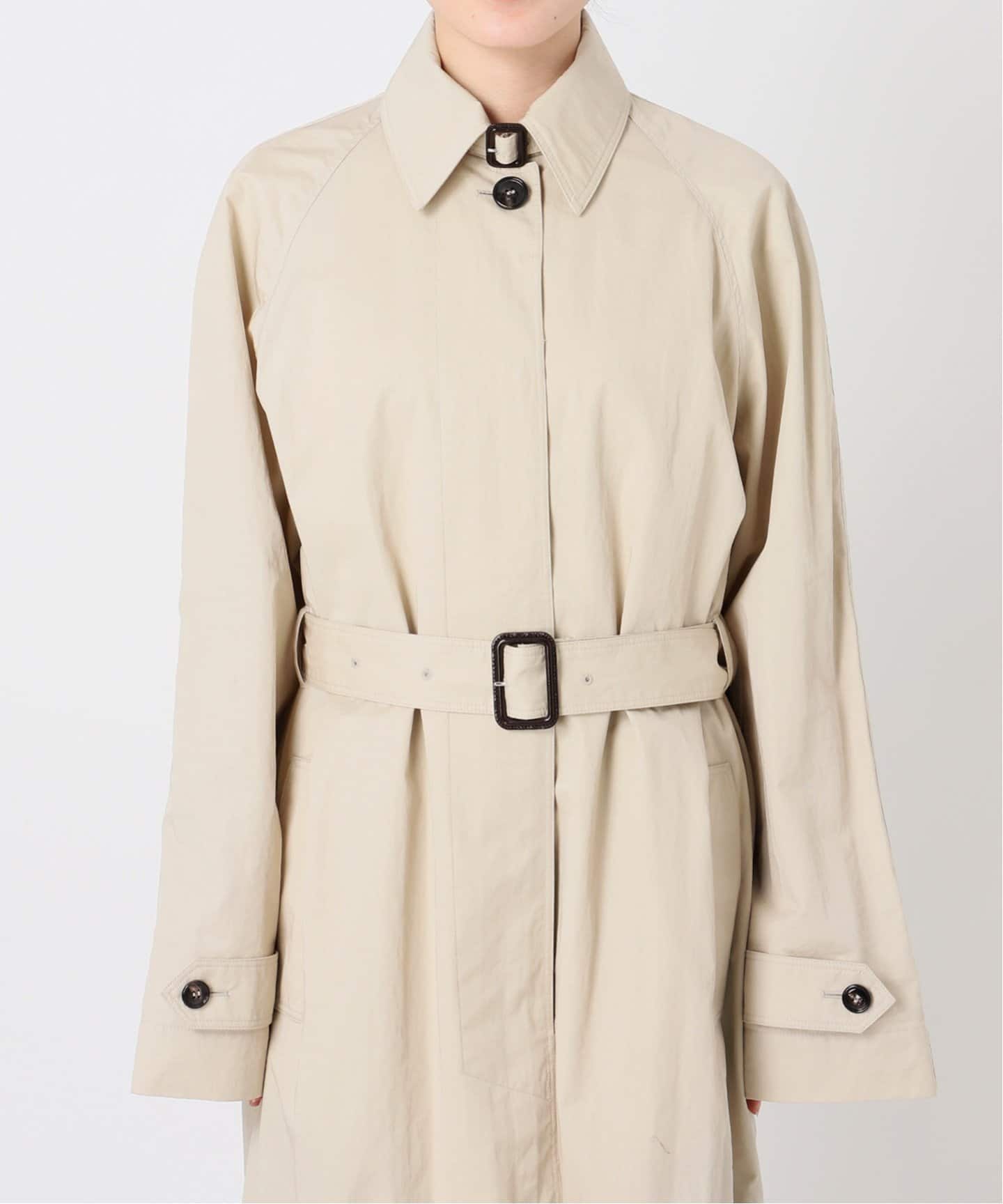 【関税込み】Teurn Studios ベージュ ベルト トレンチコート TEURN STUDIOS/ターンスタジオ】Unlined trenchcoat(トレンチ
