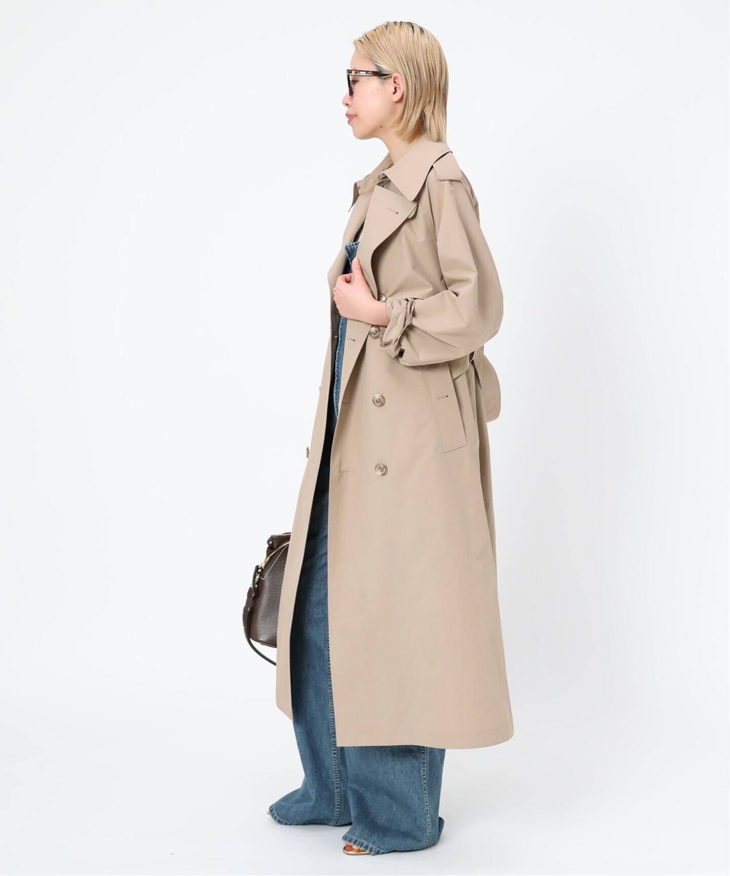 Traditional Weatherwear 黒トレンチコート Traditional Weatherwear コート ジャケット / DERBY ステン