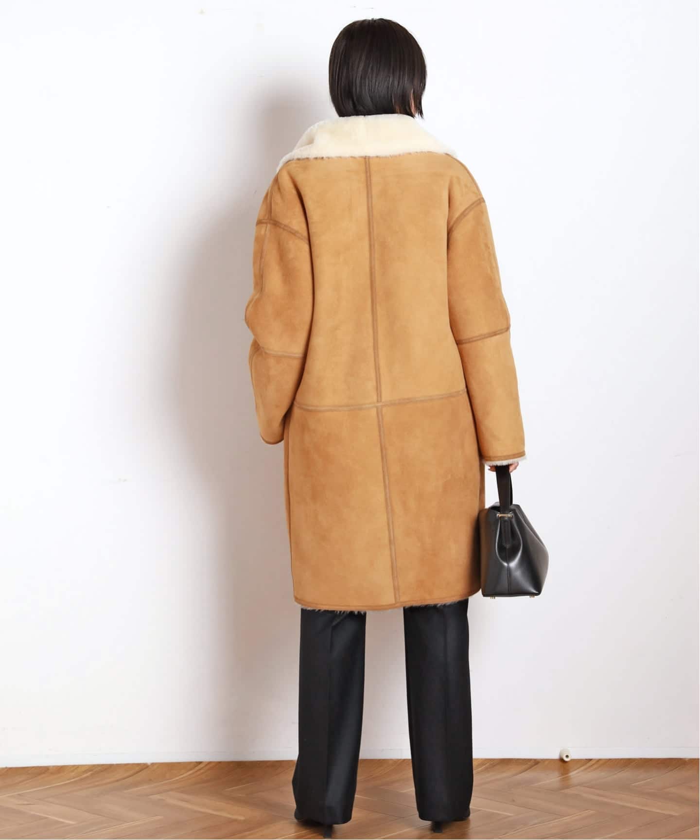 TOTEME/トーテム】DRAPED SHEARLING COAT（ムートンコート）｜AP