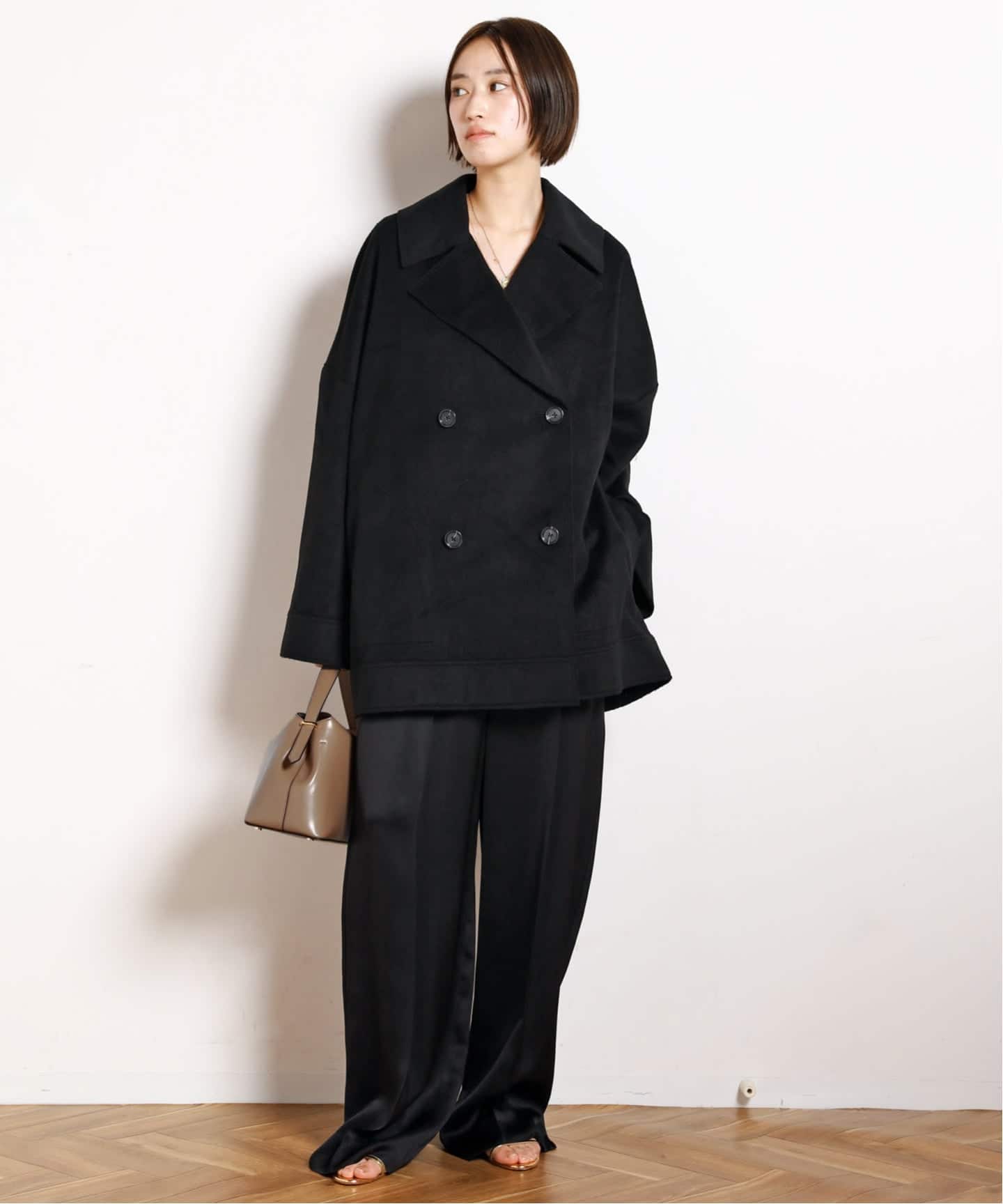 ジャケット・アウター 00s black double coat TOTEME/トーテム】OVERSIZED DOUBLE JACKET COAT（その他ブルゾン