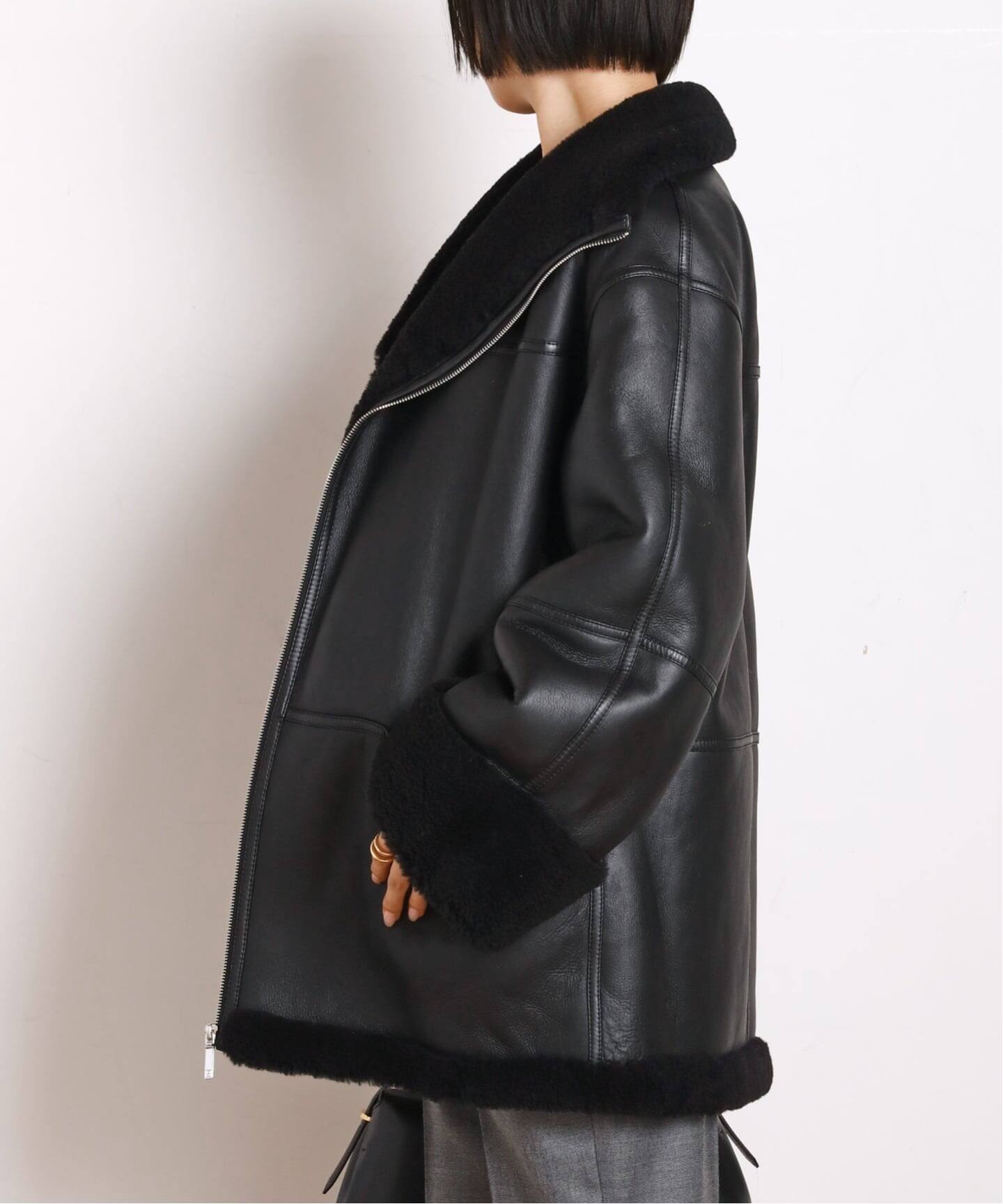 TOTEME/トーテム】SIGNATURE SHEARLING JACKET COAT（ムートンコート