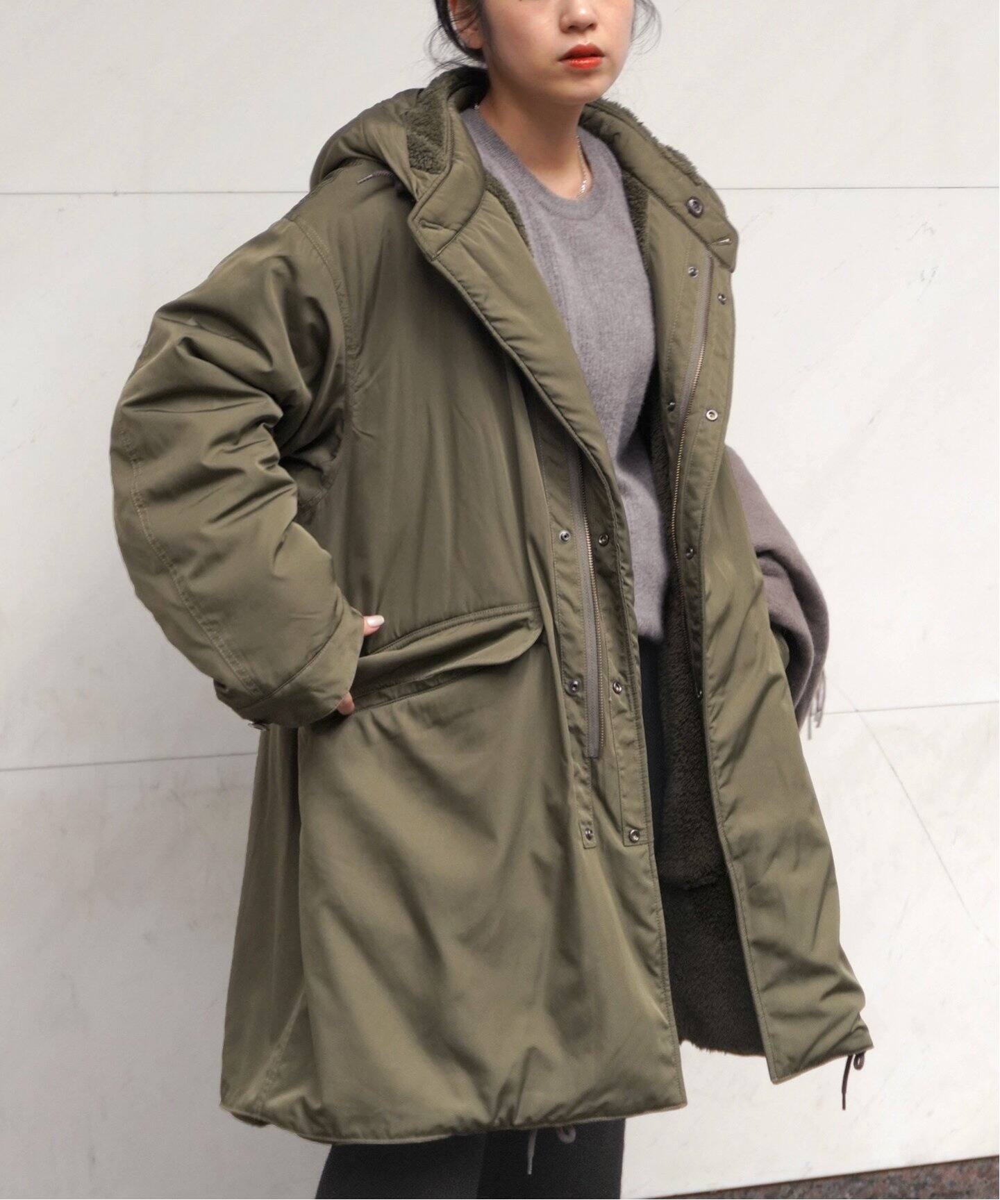 ARMY TWILL/アーミーツイル】 別注 リバーシブルコート（モッズコート 