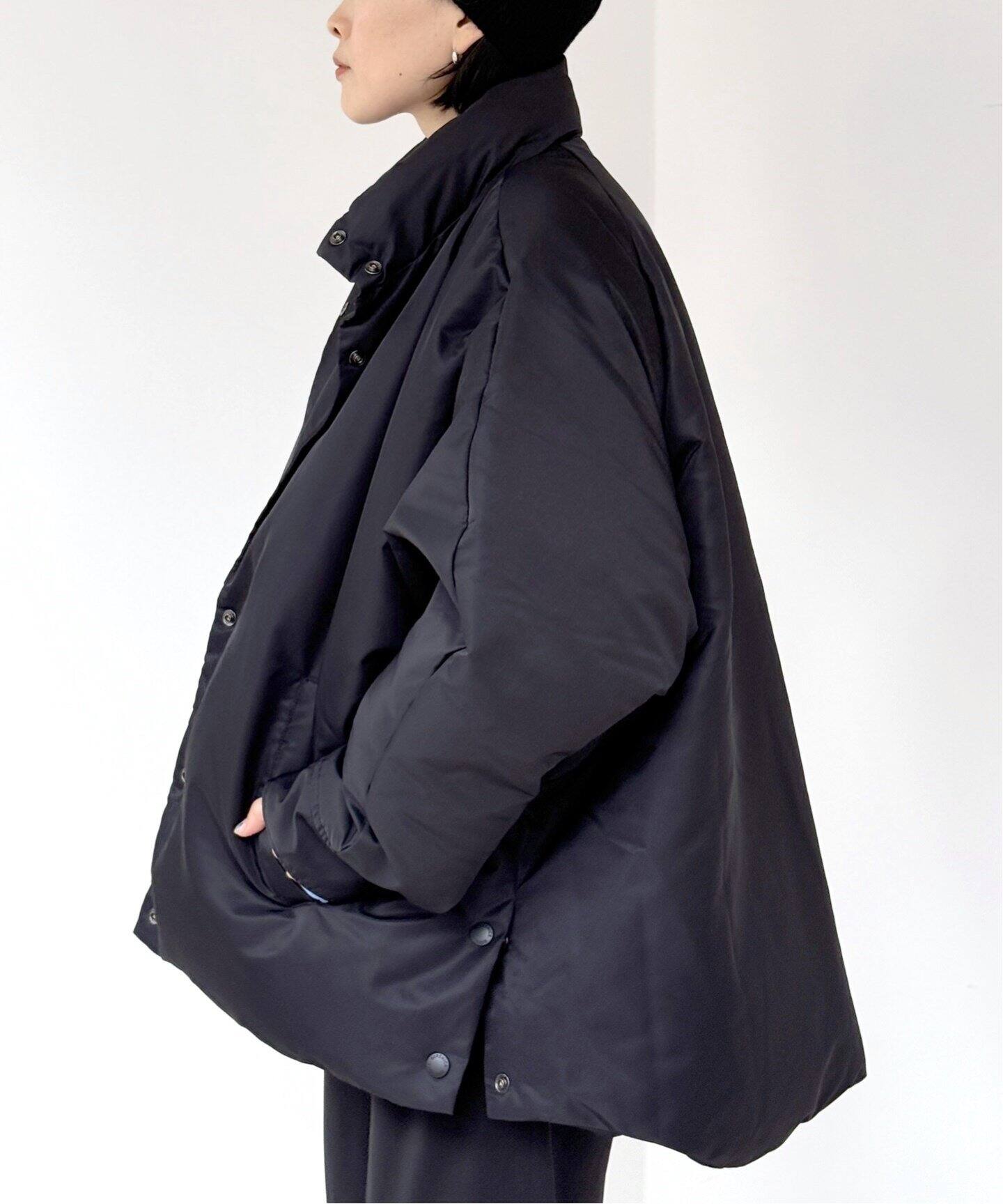 BERENICE】ブラックオーバーダウンジャケット（ダウンジャケット）｜AP  