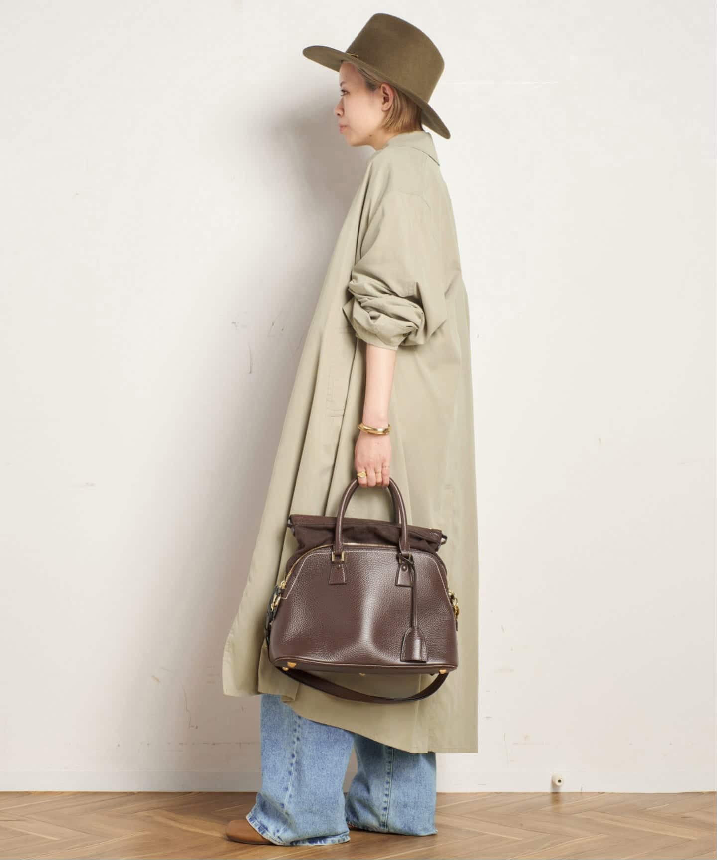 Maison Margiela ⑩ ウォッシュ ポプリン トレンチ コート MM6 Maison Margielaトレンチコートベージュ - Pale Jute