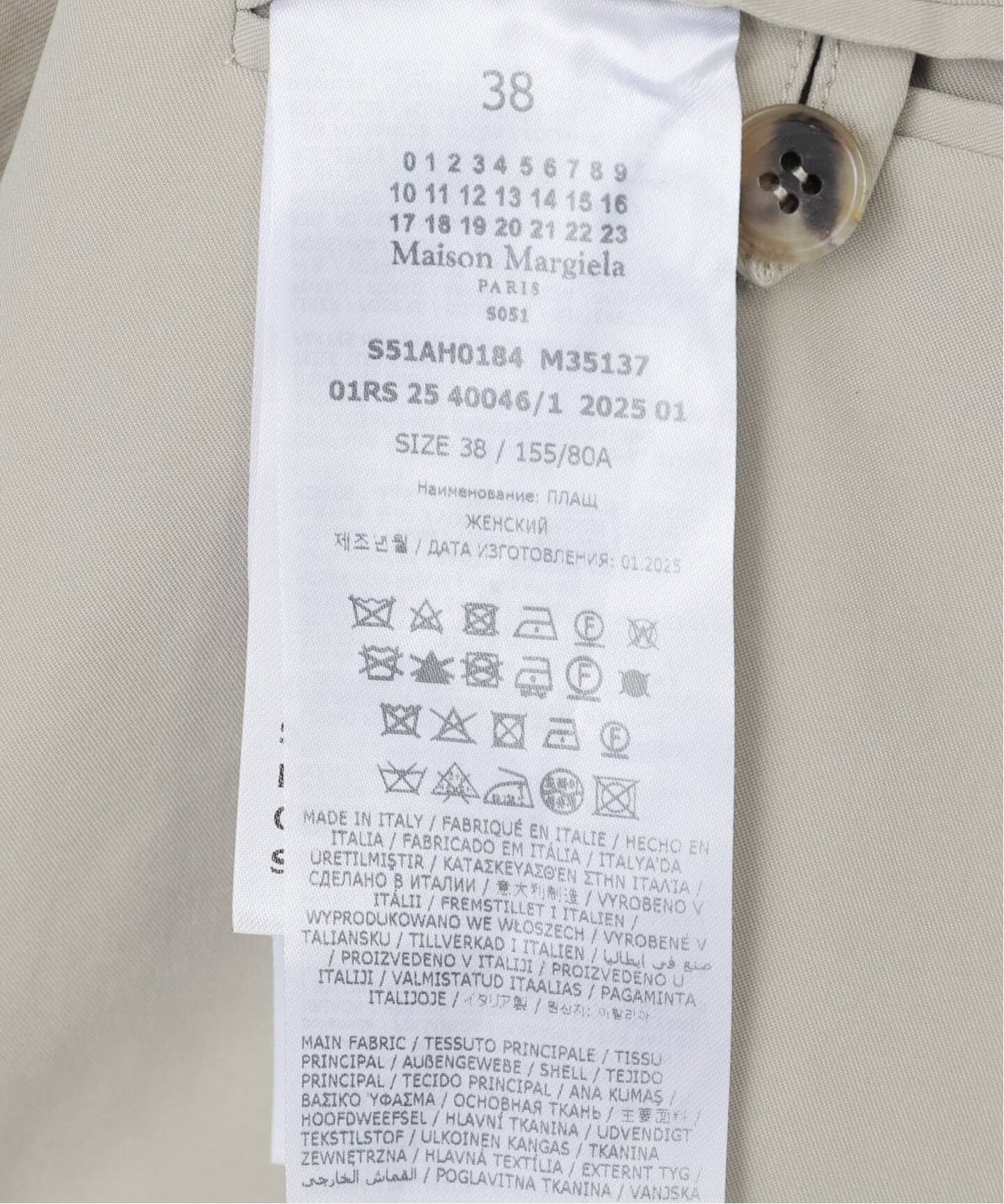 Maison Margiela/メゾン マルジェラ】TRENCH COAT(Beige)（トレンチ