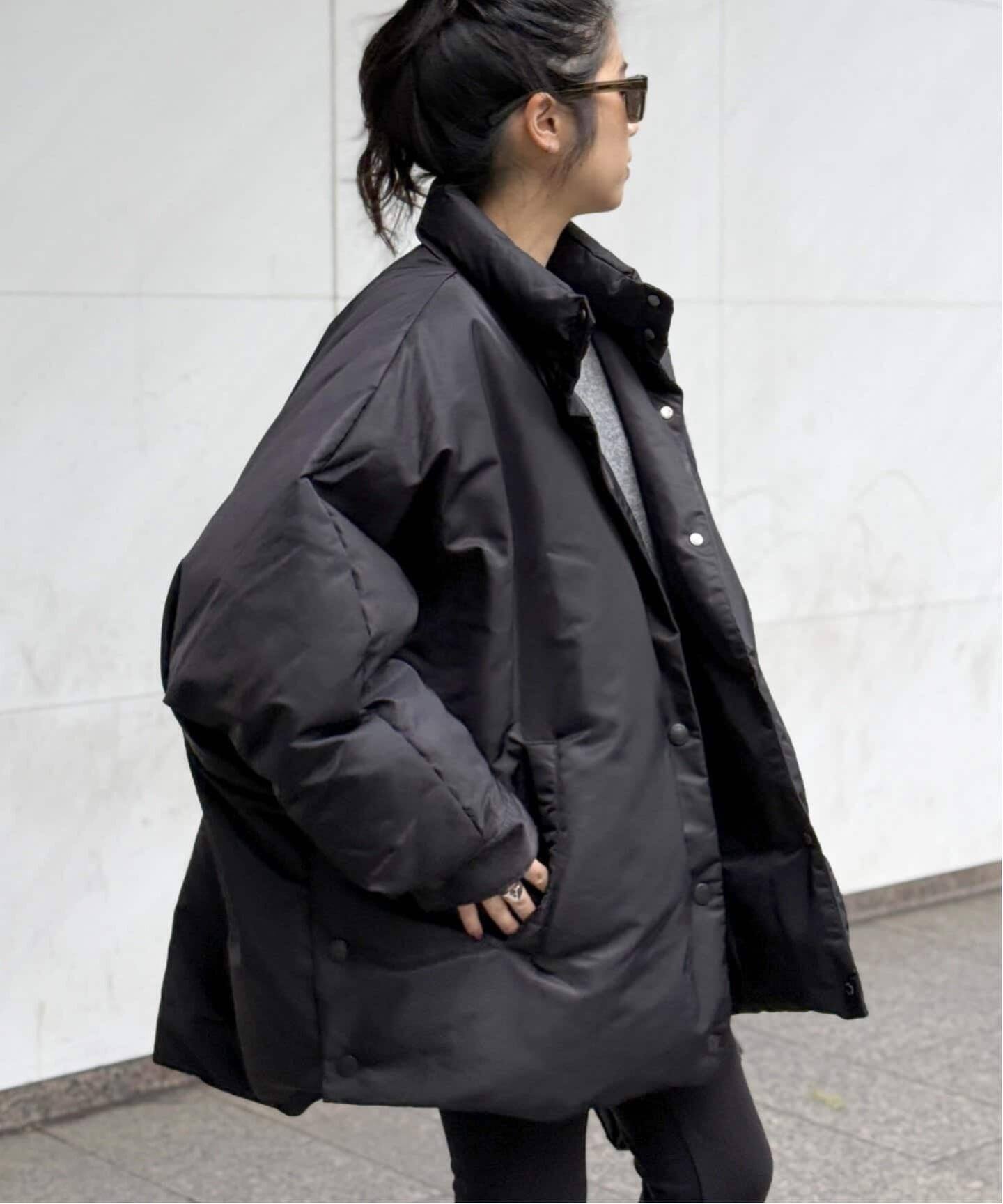 BERENICE】ブラックオーバーダウンジャケット（ダウンジャケット）｜AP