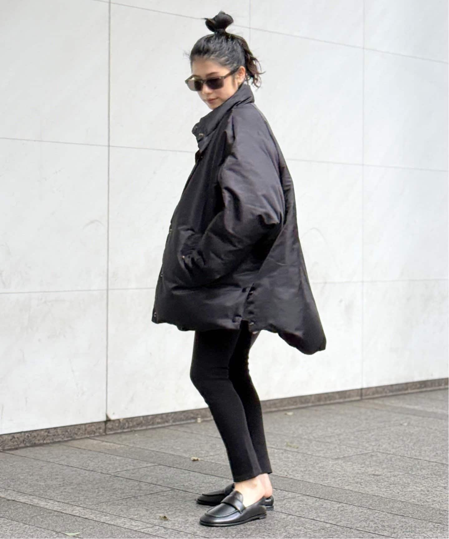 BERENICE】ブラックオーバーダウンジャケット（ダウンジャケット）｜AP