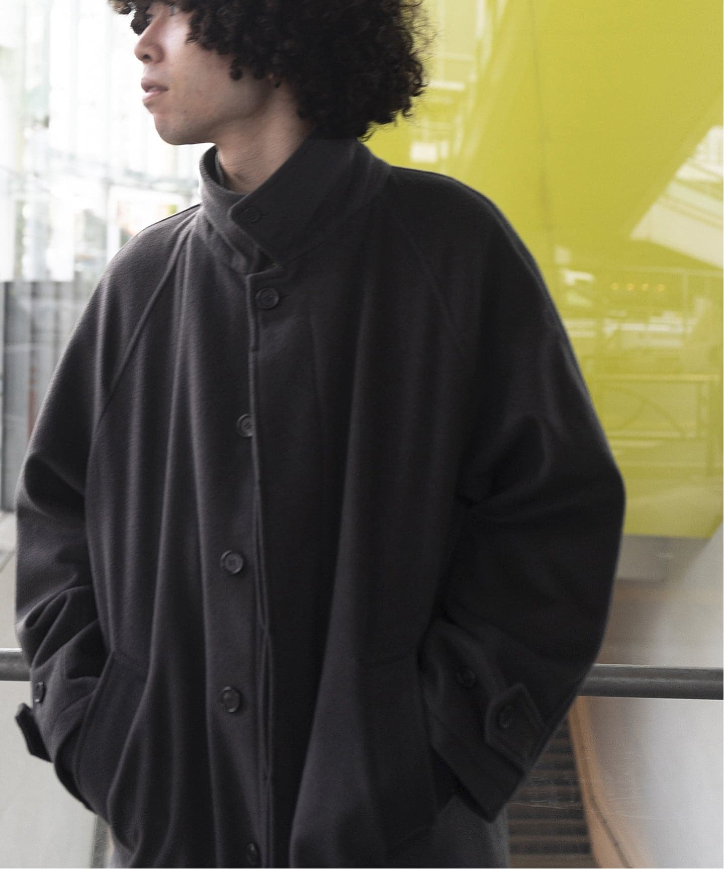 WISM ORIGINAL PRODUCT Balmacaan Coat（ステンカラーコート）｜WISM
