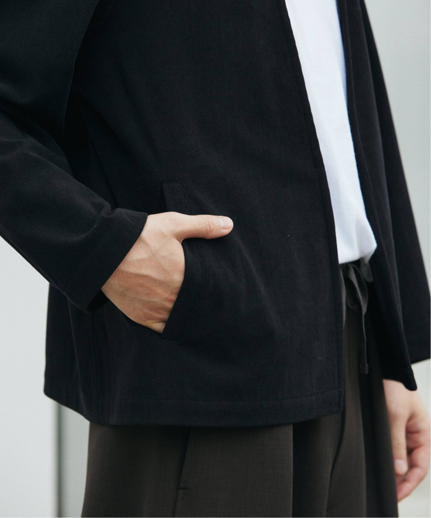 TRICOT CORD カーディガン ジャケット / セットアップ対応（ノーカラー