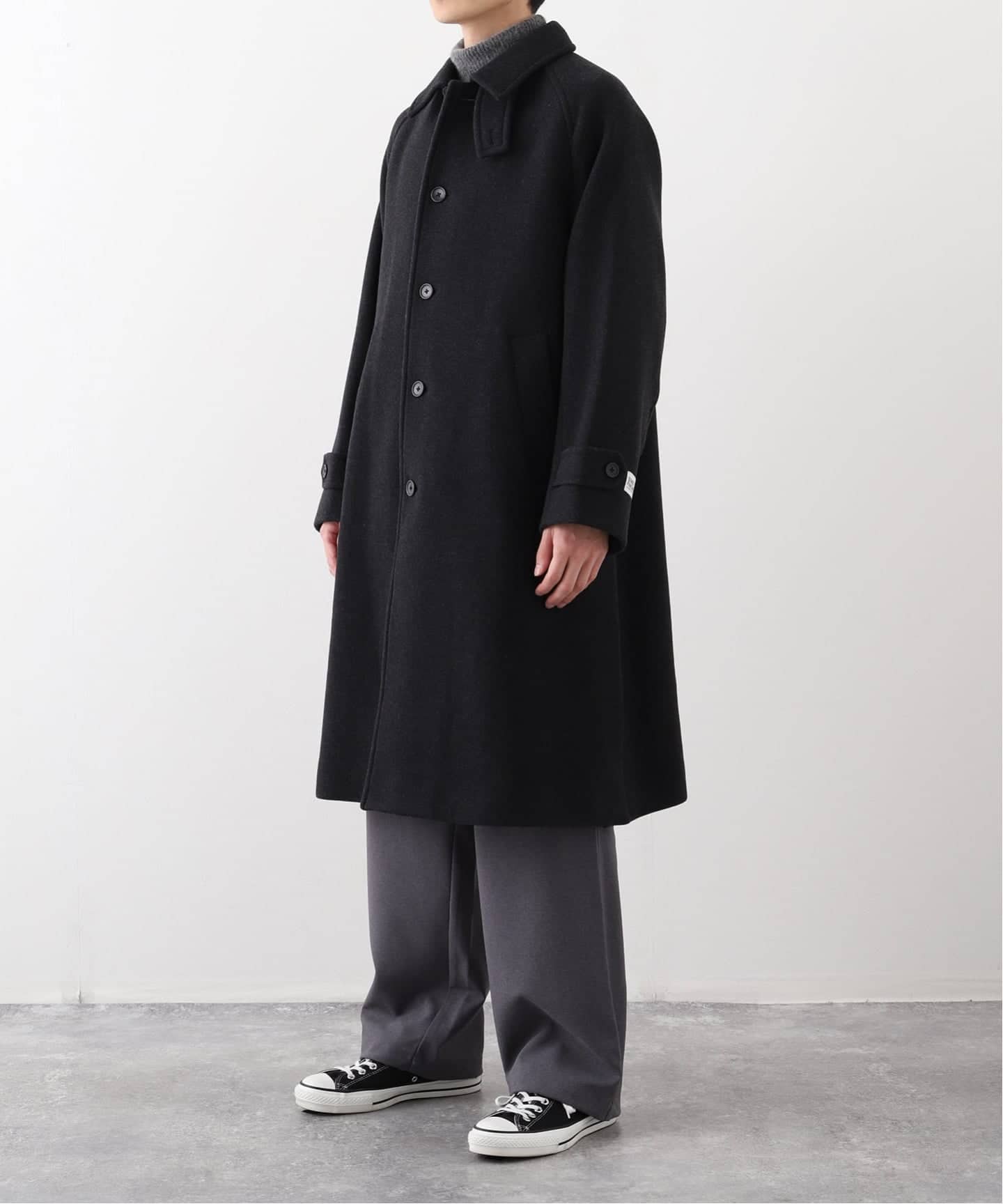 11/15〜16発送不可● オーバーコート　ジャーナルスタンダード スーパー140 ウールモッサ オーバー マック コート（ステンカラー