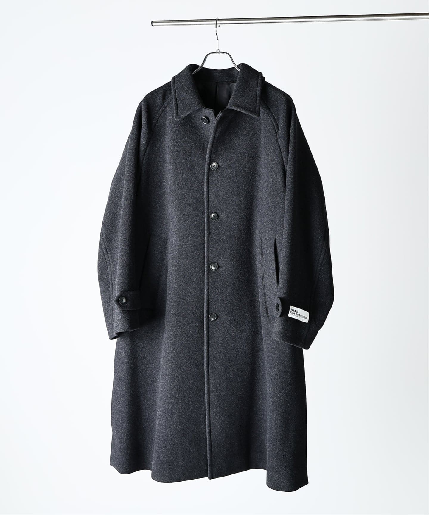 23AW JOURNAL STANDARD S140 ウールモッサオーバーコート 予約》S140 ウールモッサ オーバー マック コート（ステンカラー