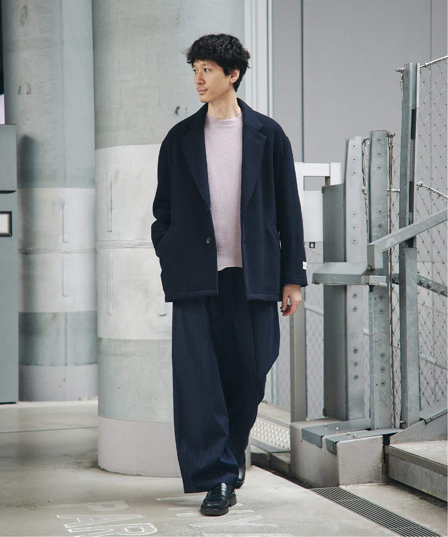 S140 ウール モッサ オーバー ジャケット（その他ブルゾン／アウター