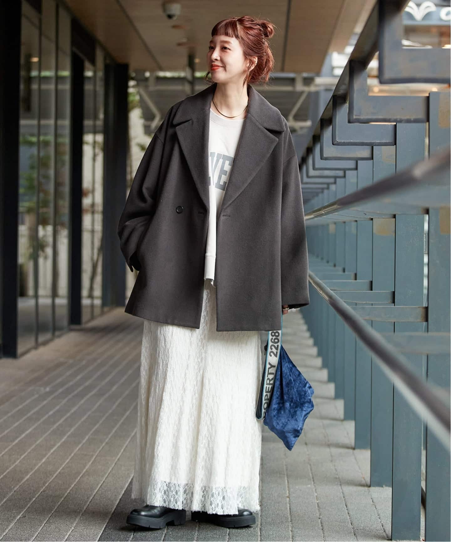 ショートメルトモッサテイラーコクーンミドル（その他ブルゾン