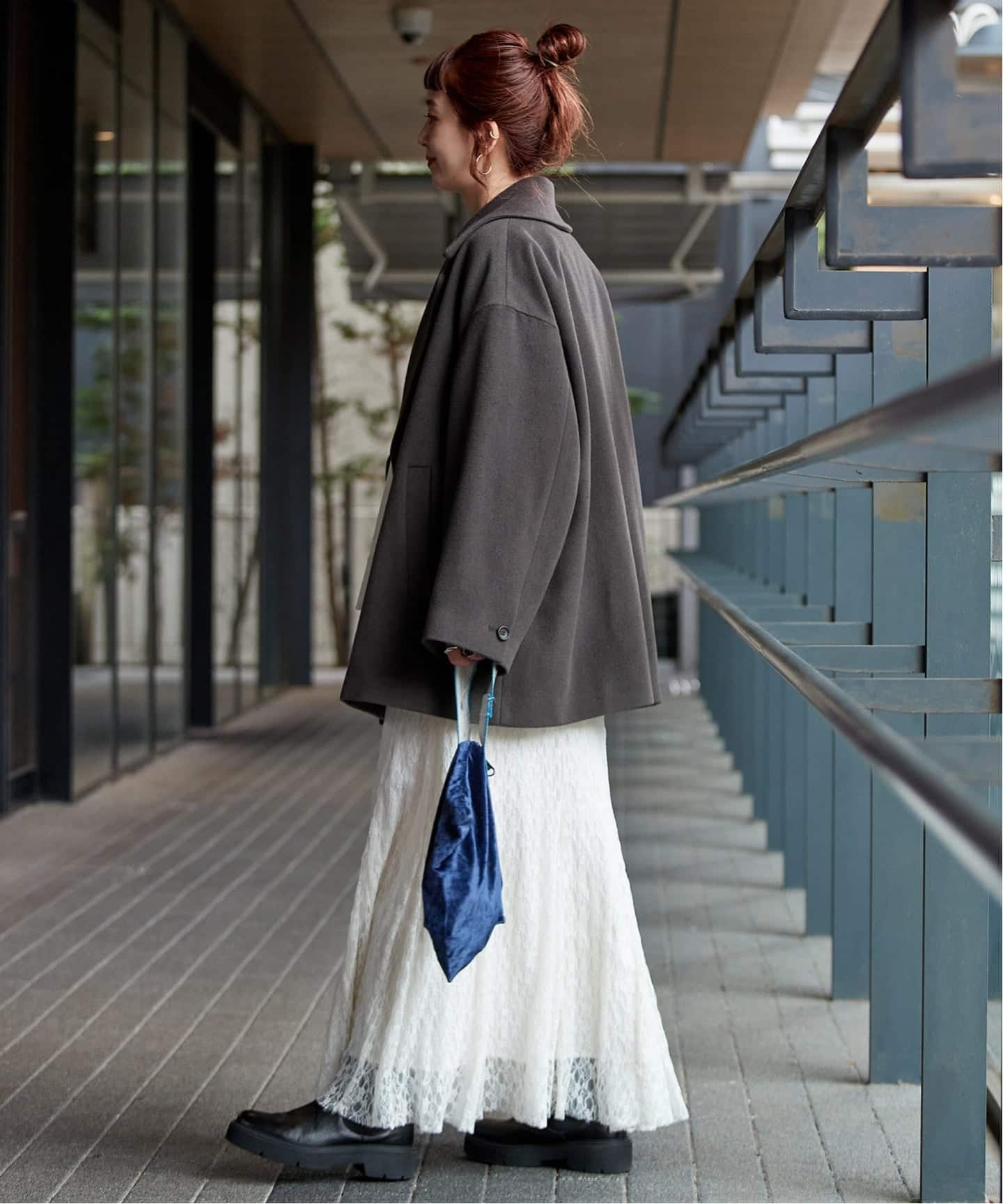 ショートメルトモッサテイラーコクーンミドル（その他ブルゾン