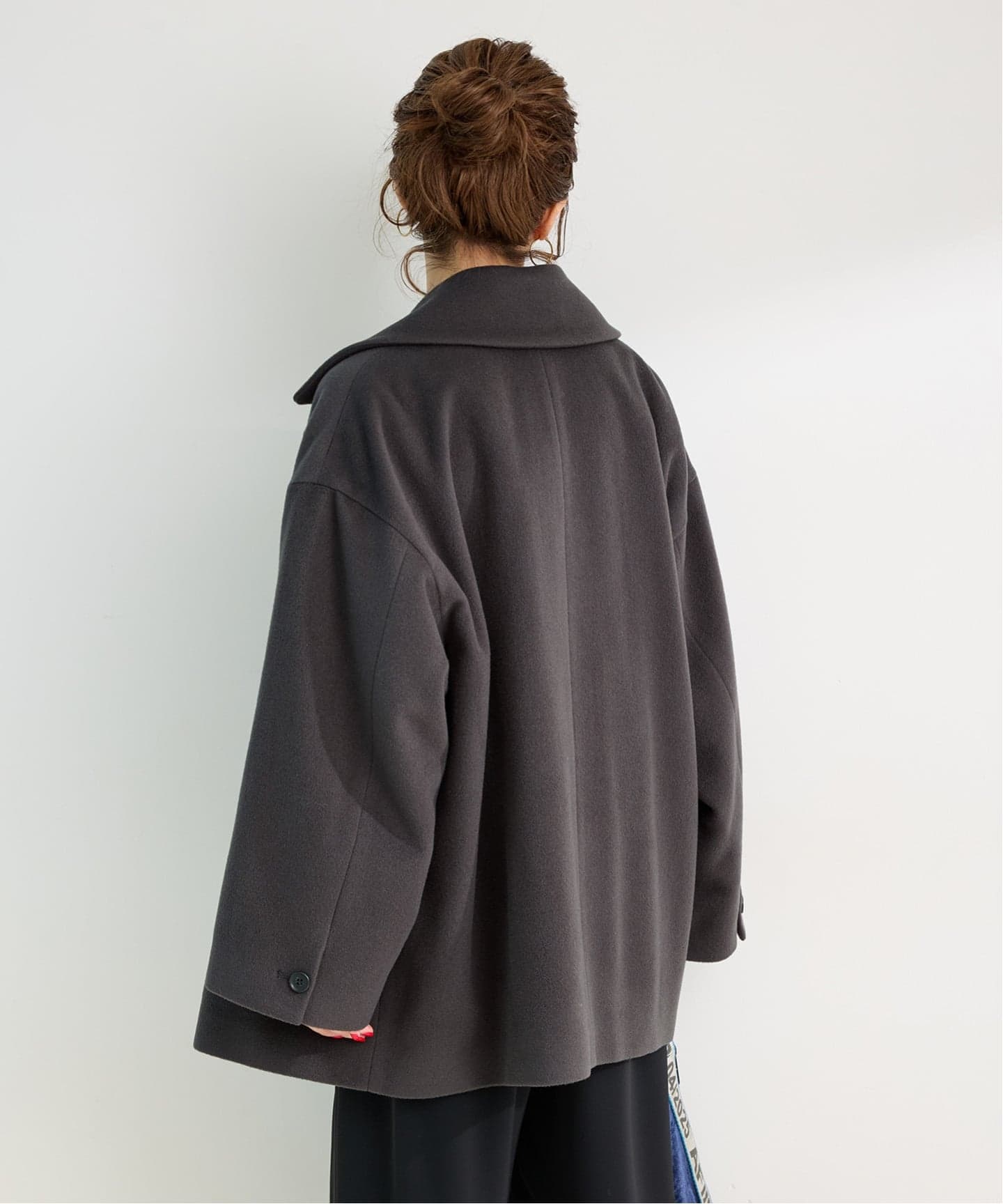 ショートメルトモッサテイラーコクーンミドル（その他ブルゾン