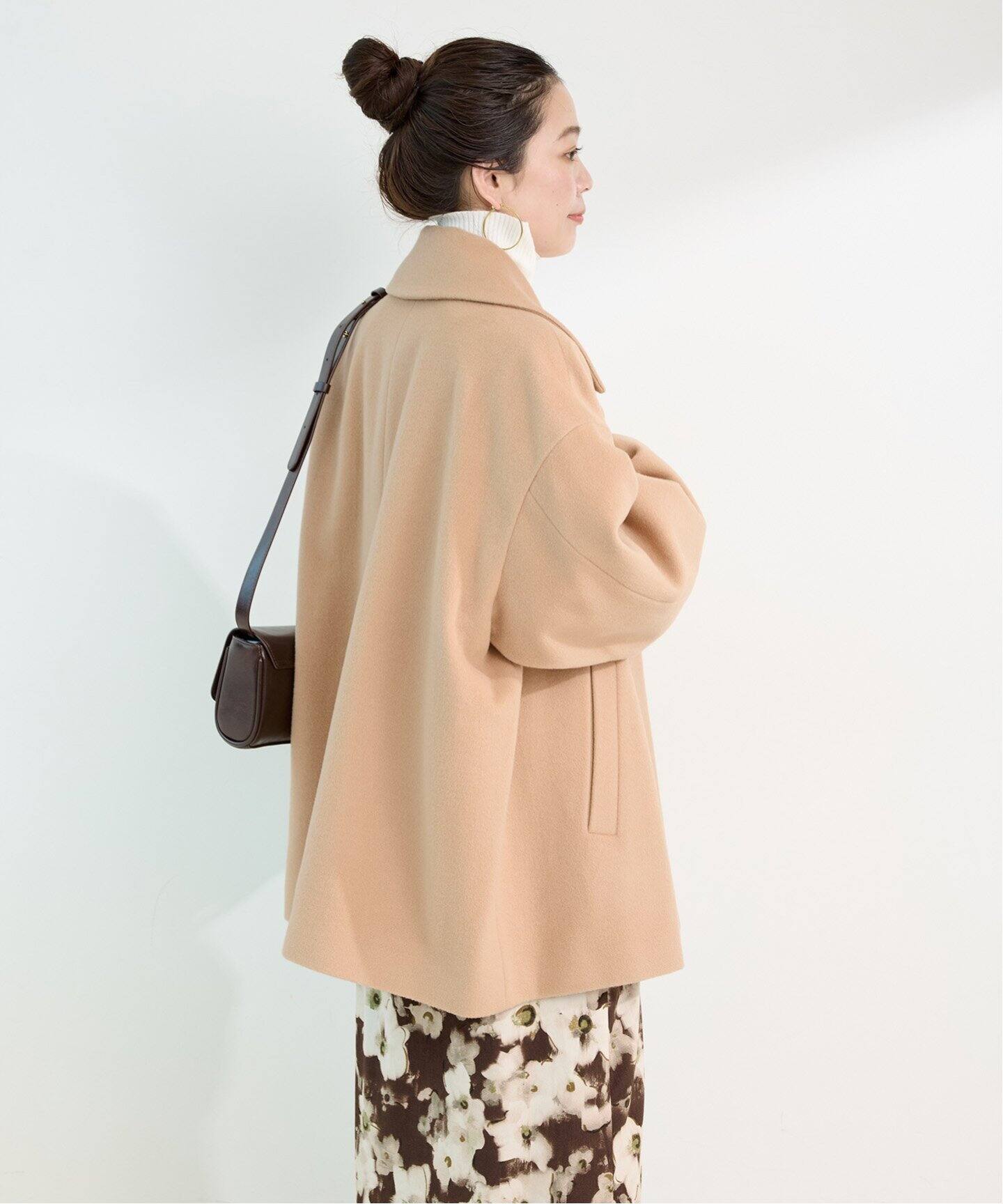 Boa docking middle CT ボアドッキングミドルコート boa docking high neck tunic gray | BONNE