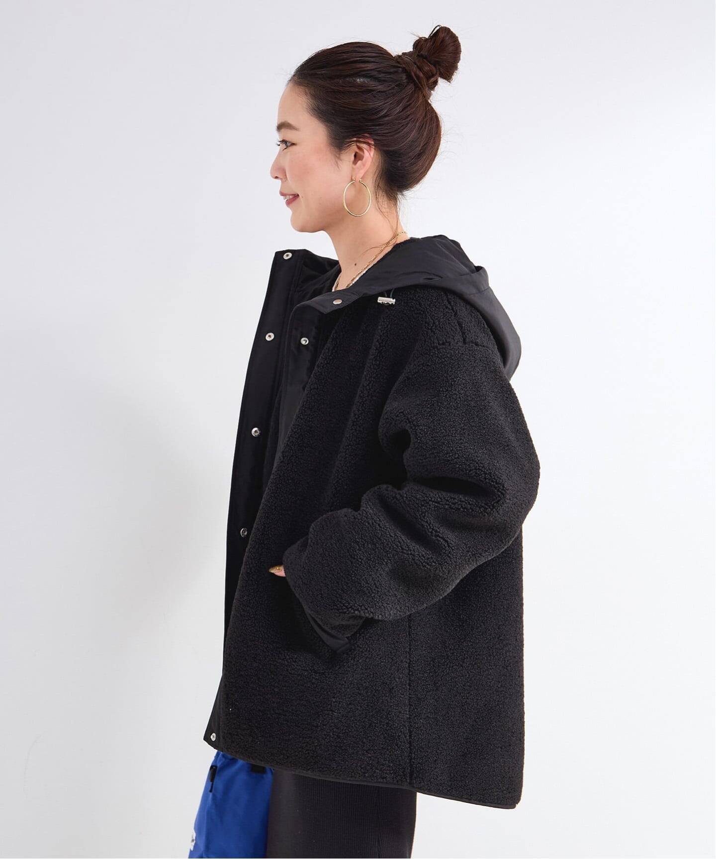 リバーシブルボアコート（ボア・フリース）｜B.C STOCK（ベーセー