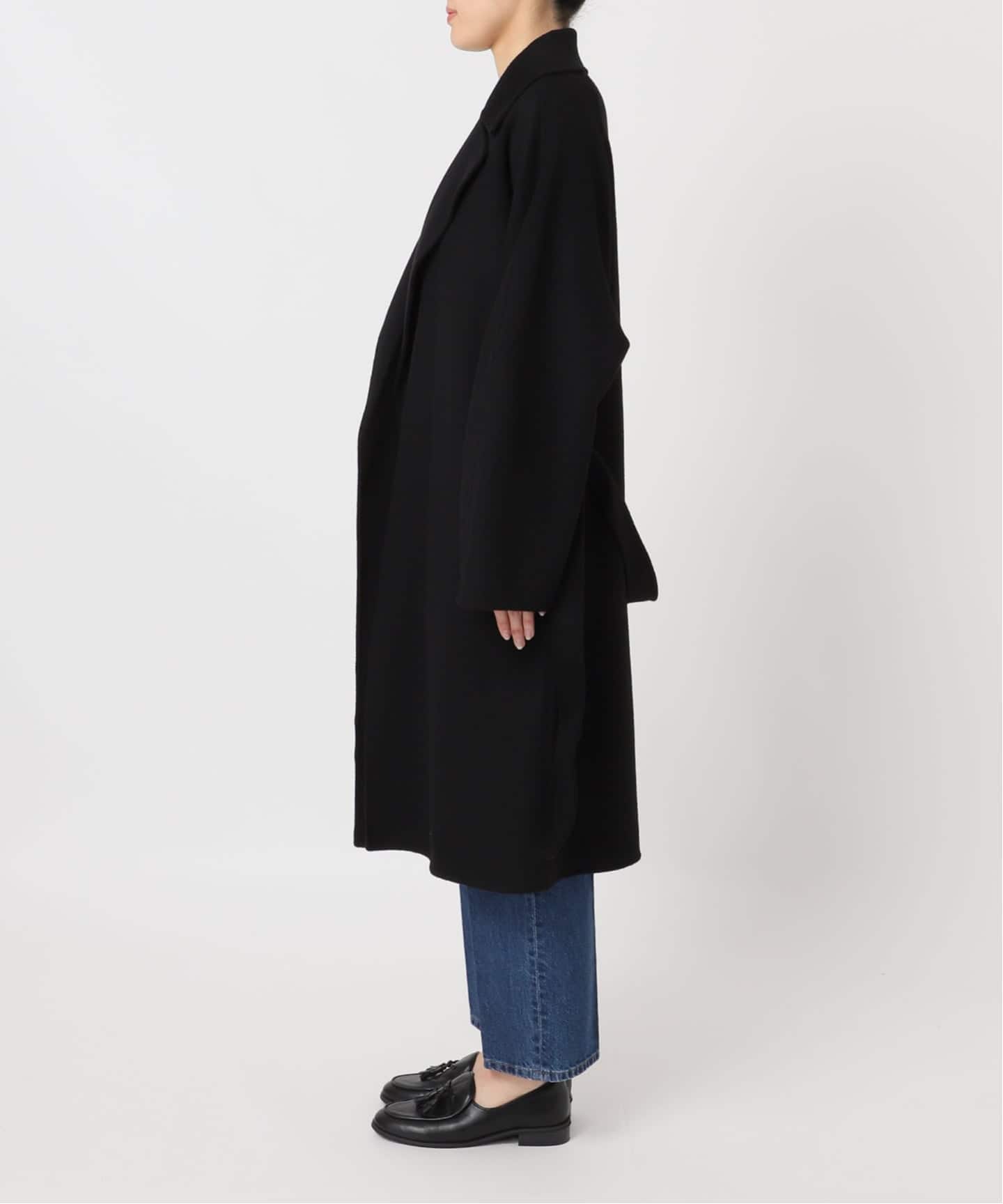 ウールリバーミドル丈コート（ステンカラーコート）｜B.C STOCK（ベー