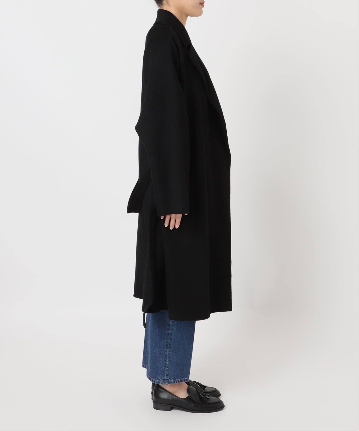 ウールリバーミドル丈コート（ステンカラーコート）｜B.C STOCK（ベー