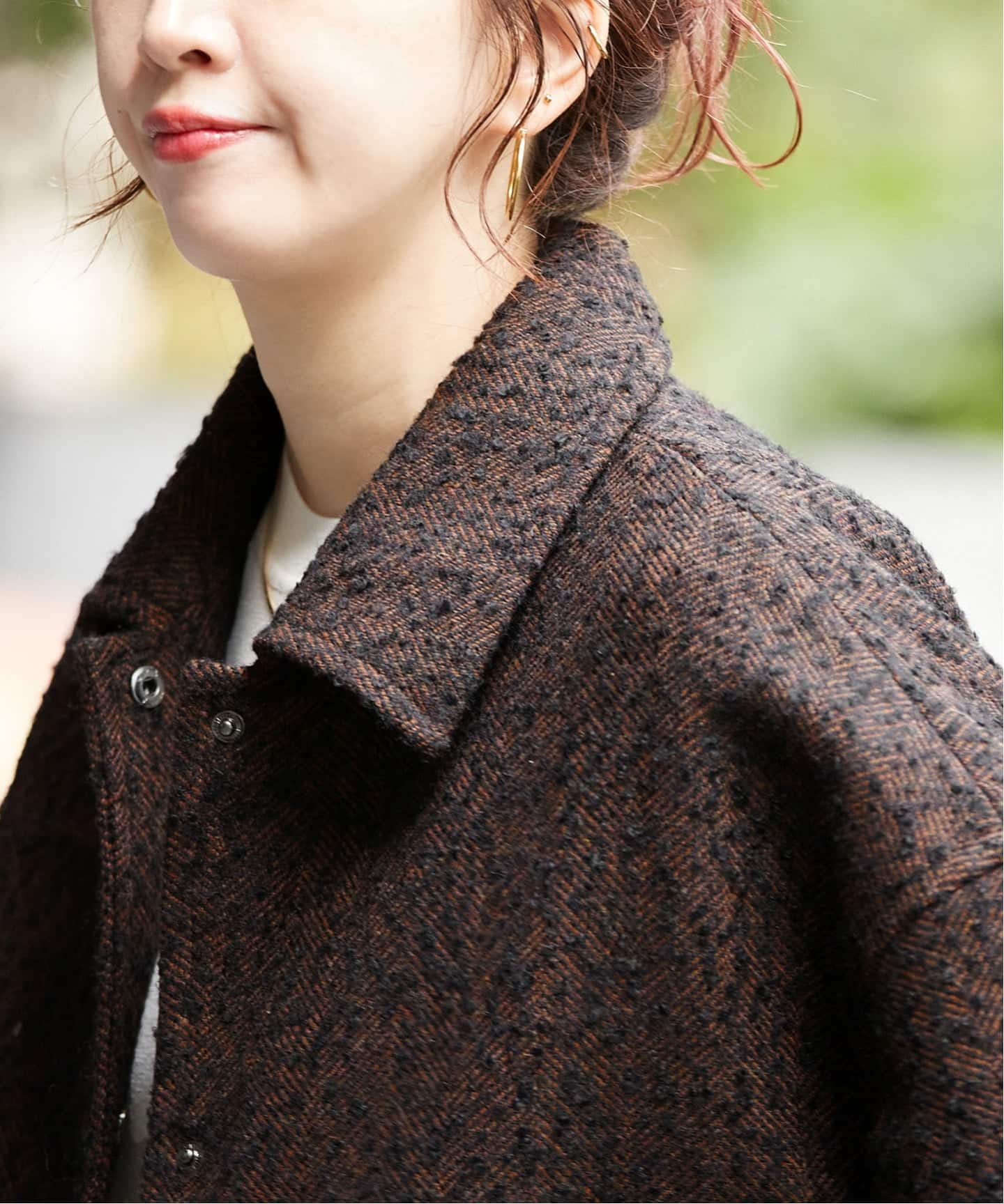 ブークレツイルショートコート（その他ブルゾン／アウター）｜B.C