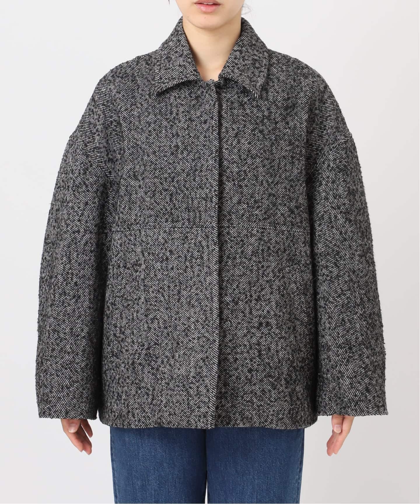 ビット付きブークレショートコート ビット付きブークレショートコート MA*RS】ビット付きブークレショート