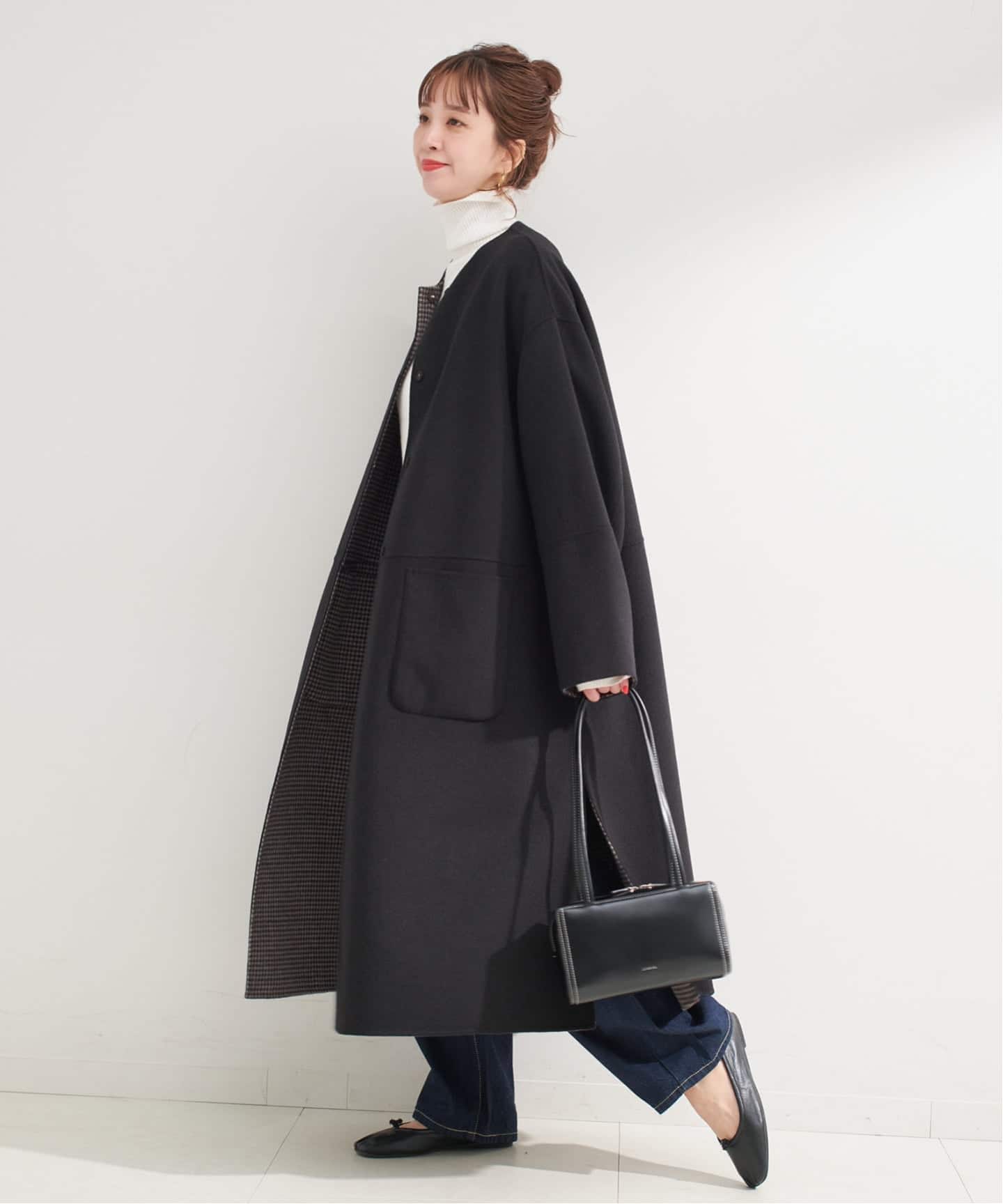 S120ブレンドリバーシブルコート（ノーカラーコート）｜B.C STOCK