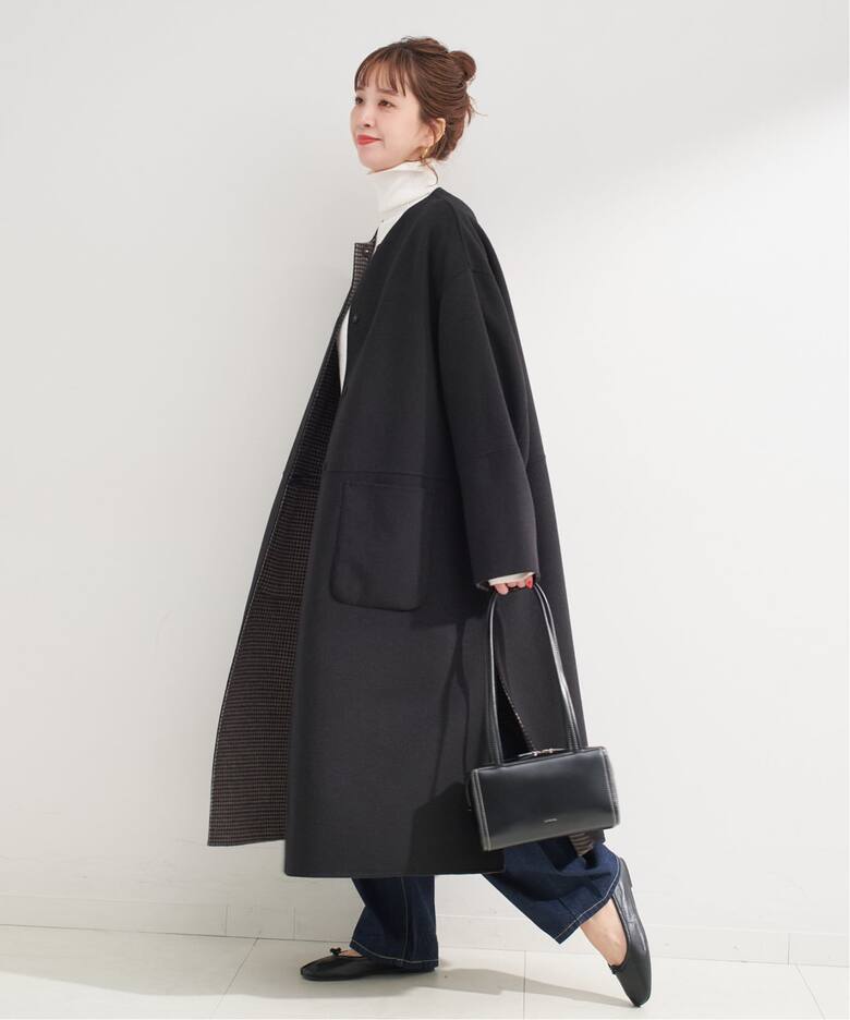 S120ブレンドリバーシブルコート（ノーカラーコート）｜B.C STOCK 