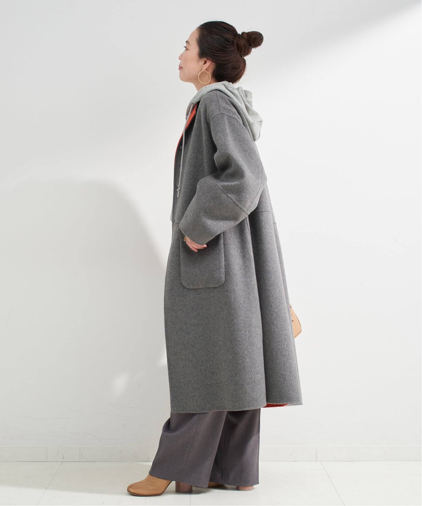 S120ブレンドリバーシブルコート（ノーカラーコート）｜B.C STOCK