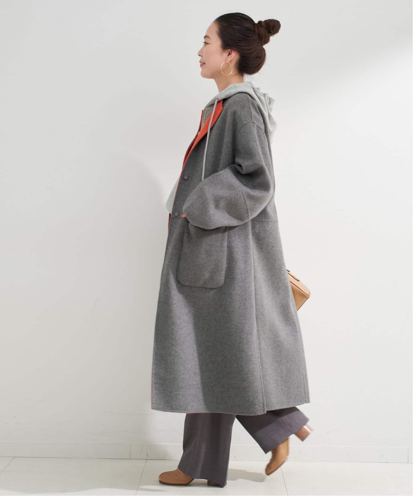 S120ブレンドリバーシブルコート（ノーカラーコート）｜B.C STOCK