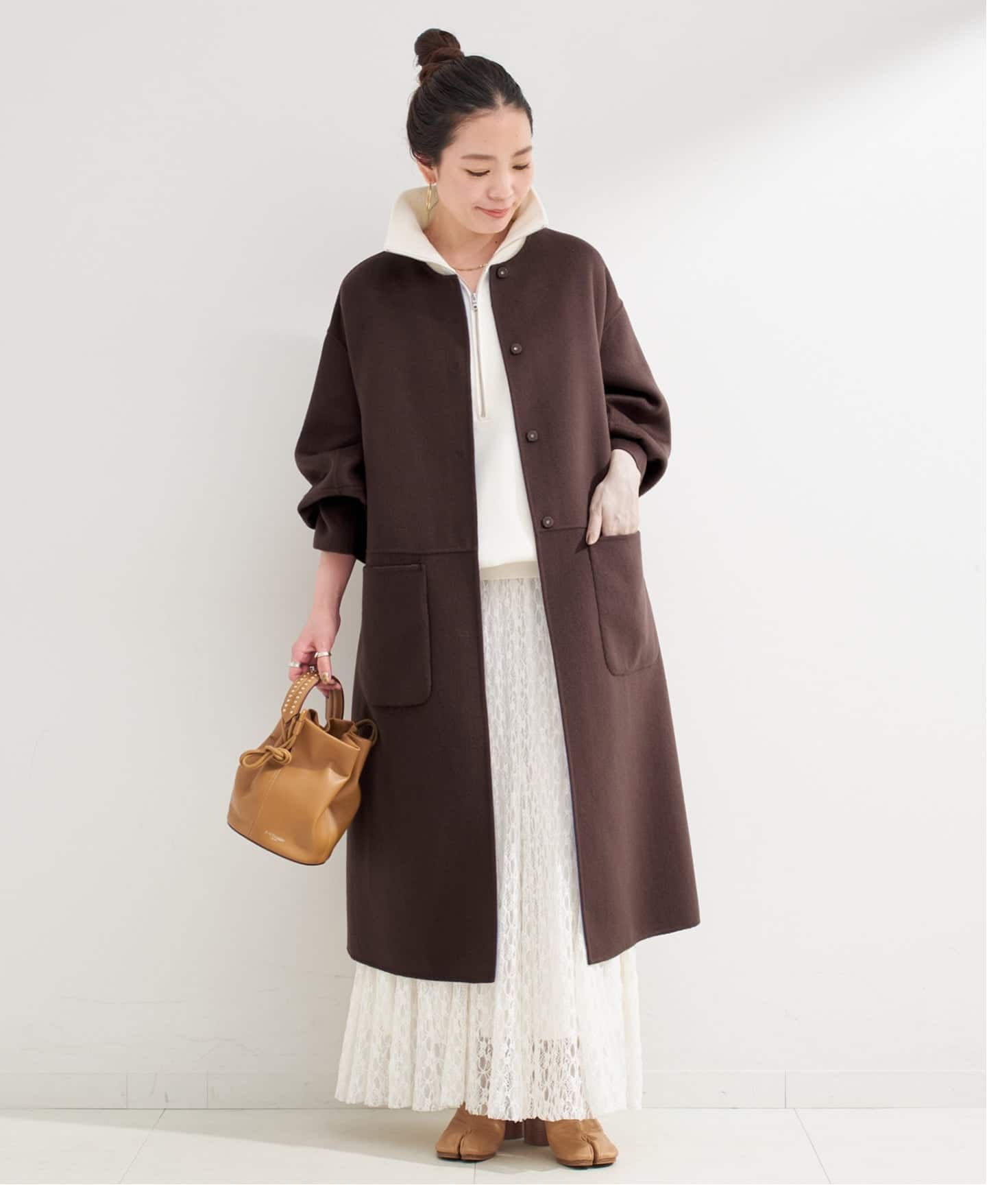 S120ブレンドリバーシブルコート（ノーカラーコート）｜B.C STOCK