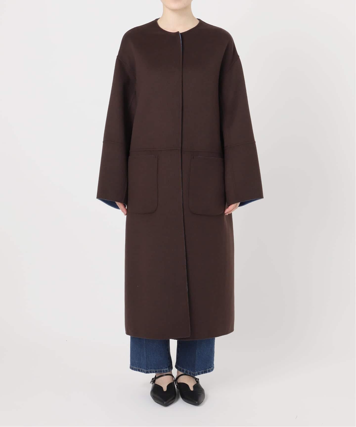 S120ブレンドリバーシブルコート（ノーカラーコート）｜B.C STOCK