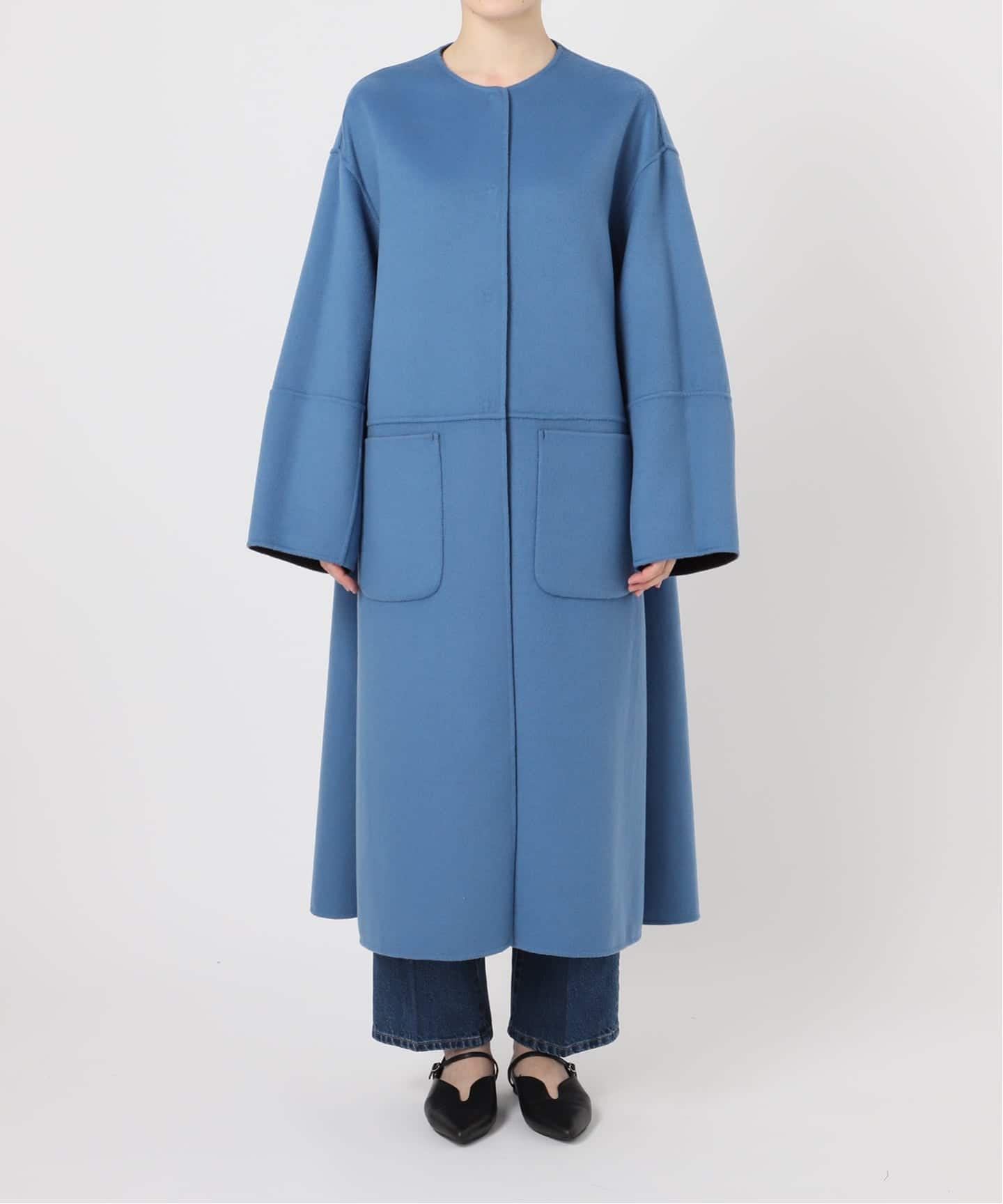 S120ブレンドリバーシブルコート（ノーカラーコート）｜B.C STOCK