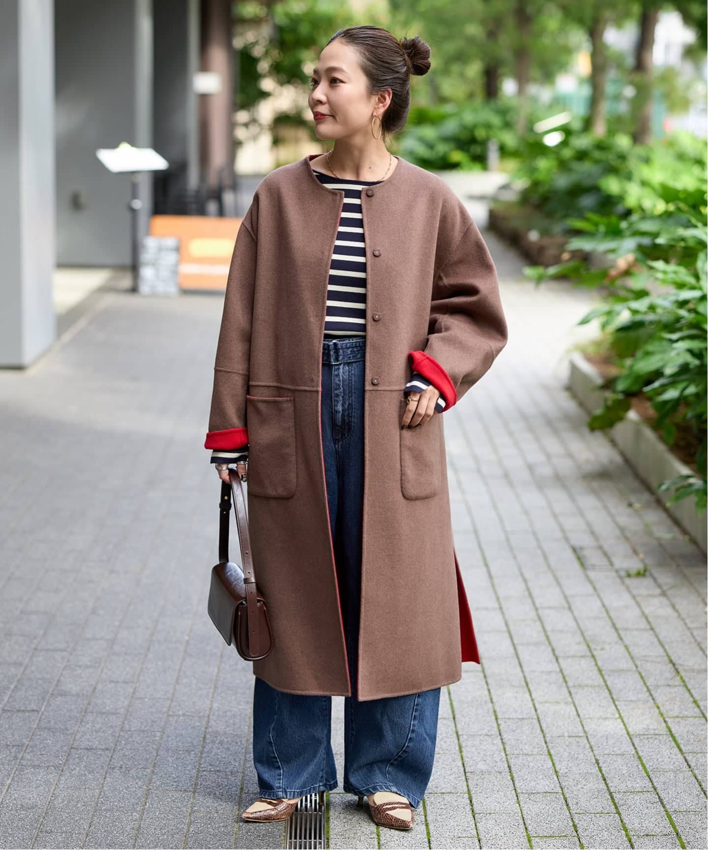 追加》S120ブレンドリバーシブルコート（ノーカラーコート）｜B.C