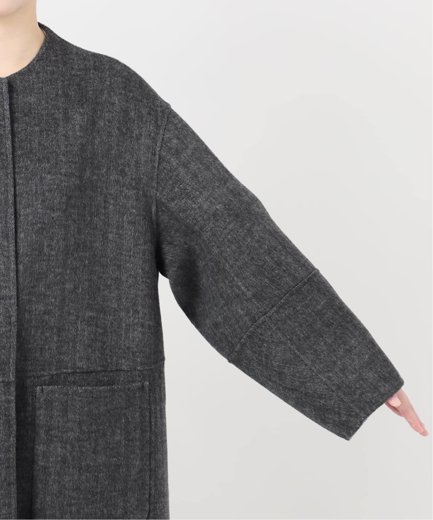 追加》S120ブレンドリバーシブルコート（ノーカラーコート）｜B.C